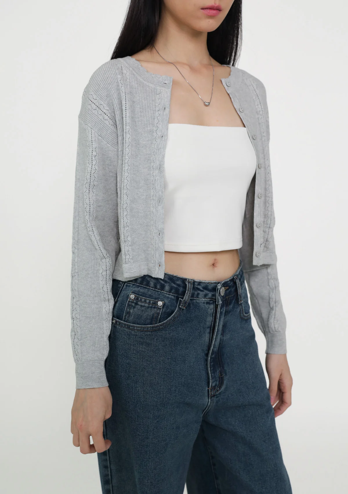 Junie Crochet Knit Cardigan - Image 7