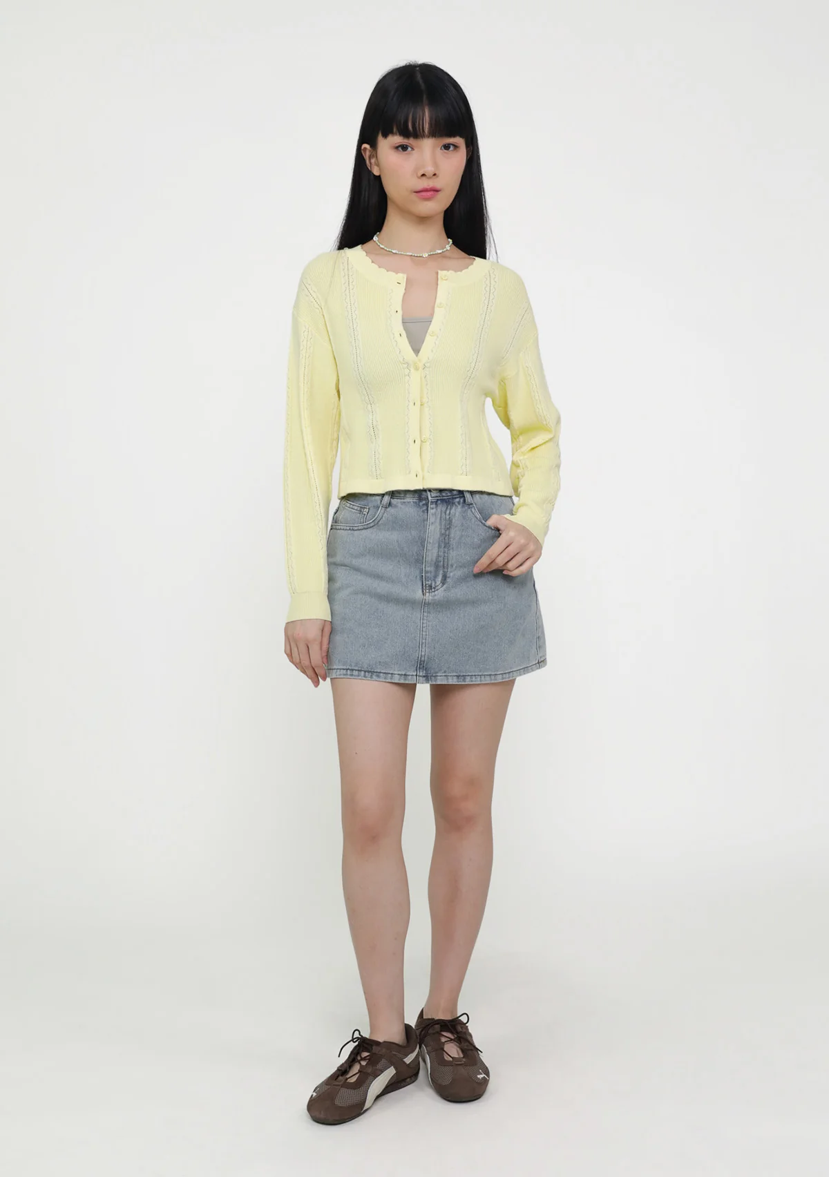 Junie Crochet Knit Cardigan - Image 9