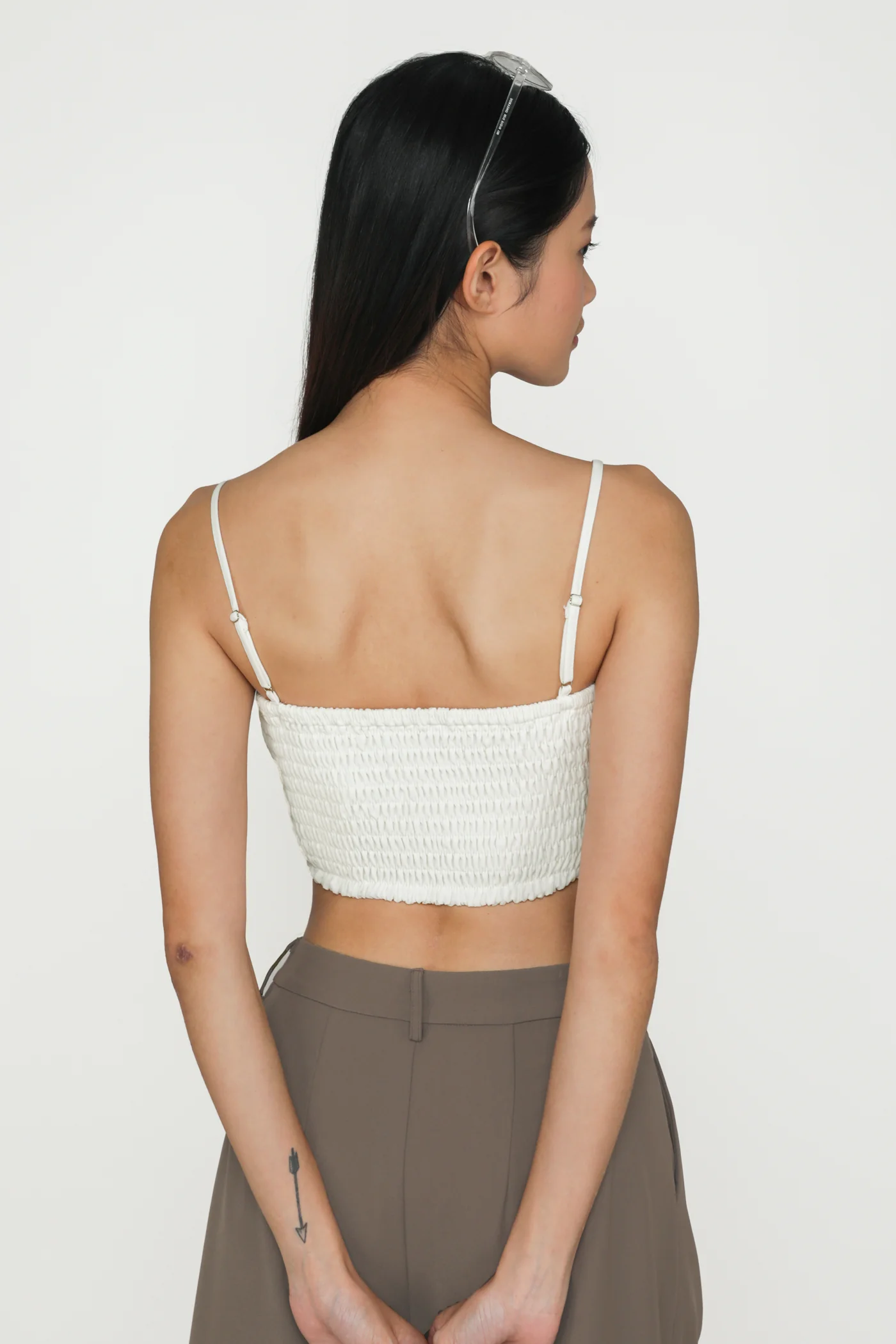 Kaci Smocked Crop Top - Image 13