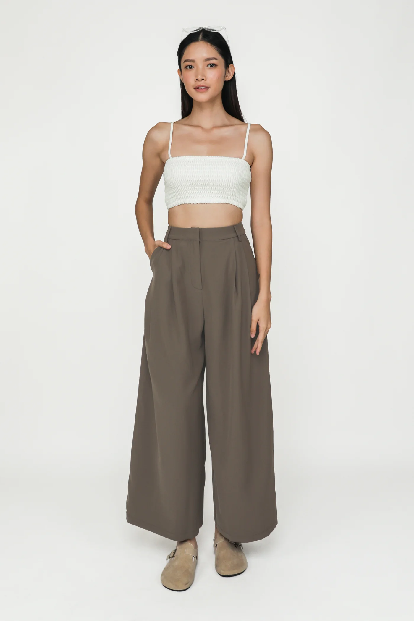 Kaci Smocked Crop Top - Image 2