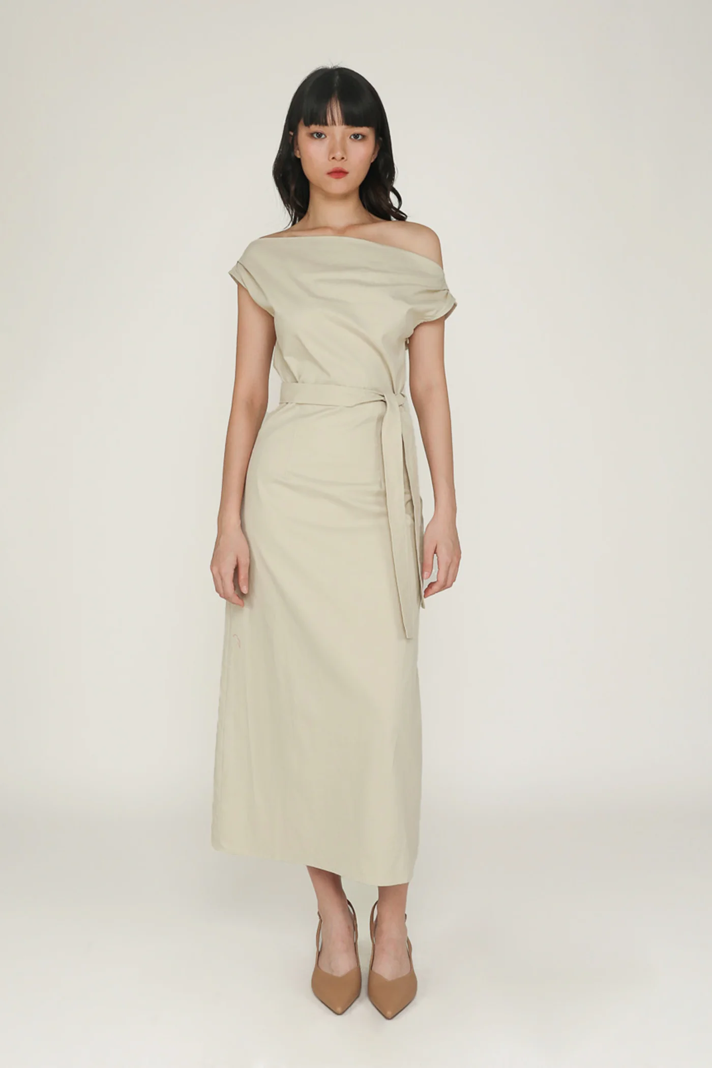 Kael Asymmetrical Shoulder Maxi Dress - Image 20