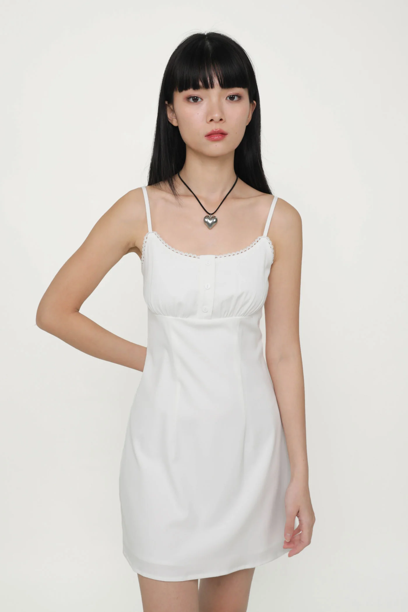 Katie Crochet Trim Mini Dress - Image 10