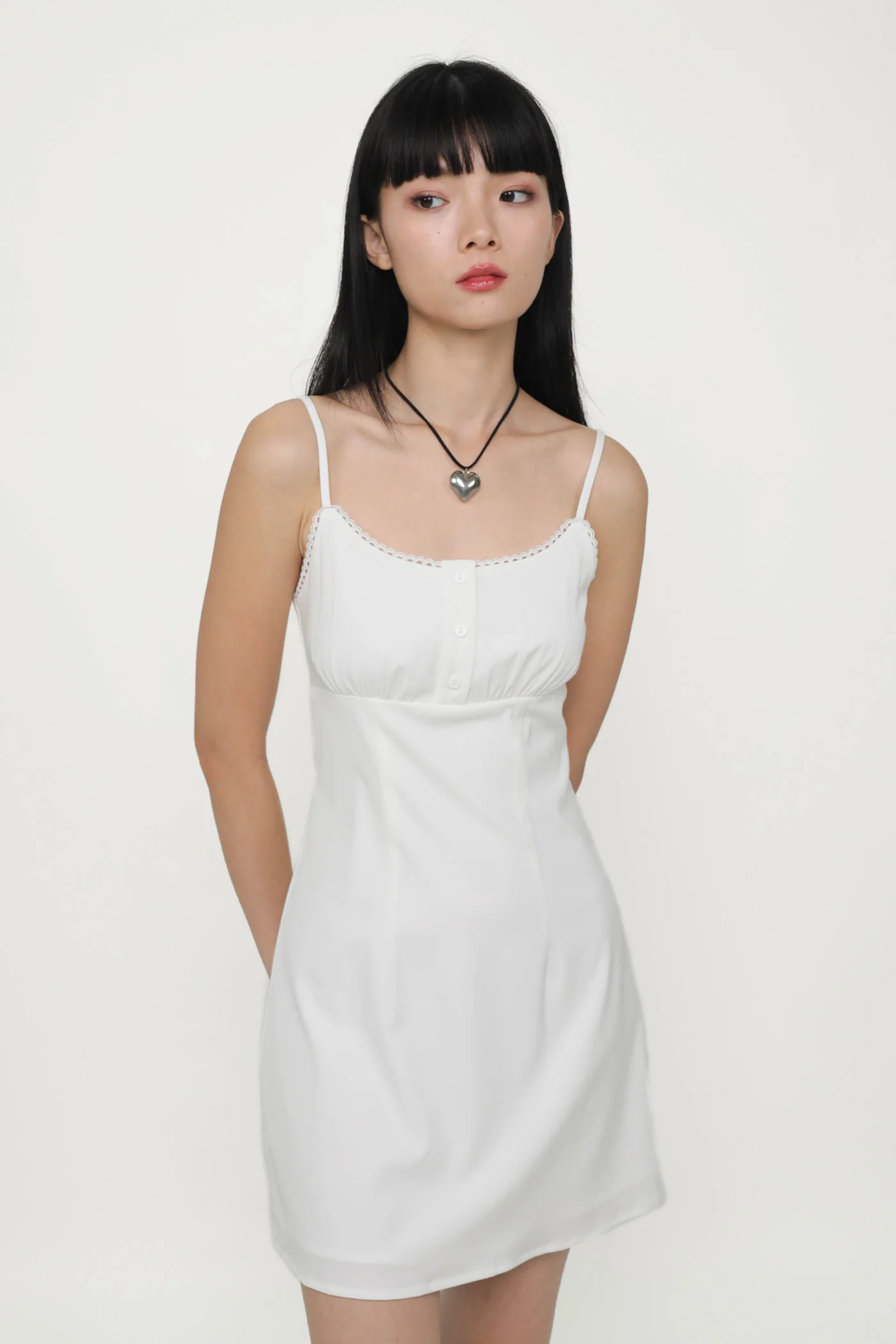 Katie Crochet Trim Mini Dress - Image 12