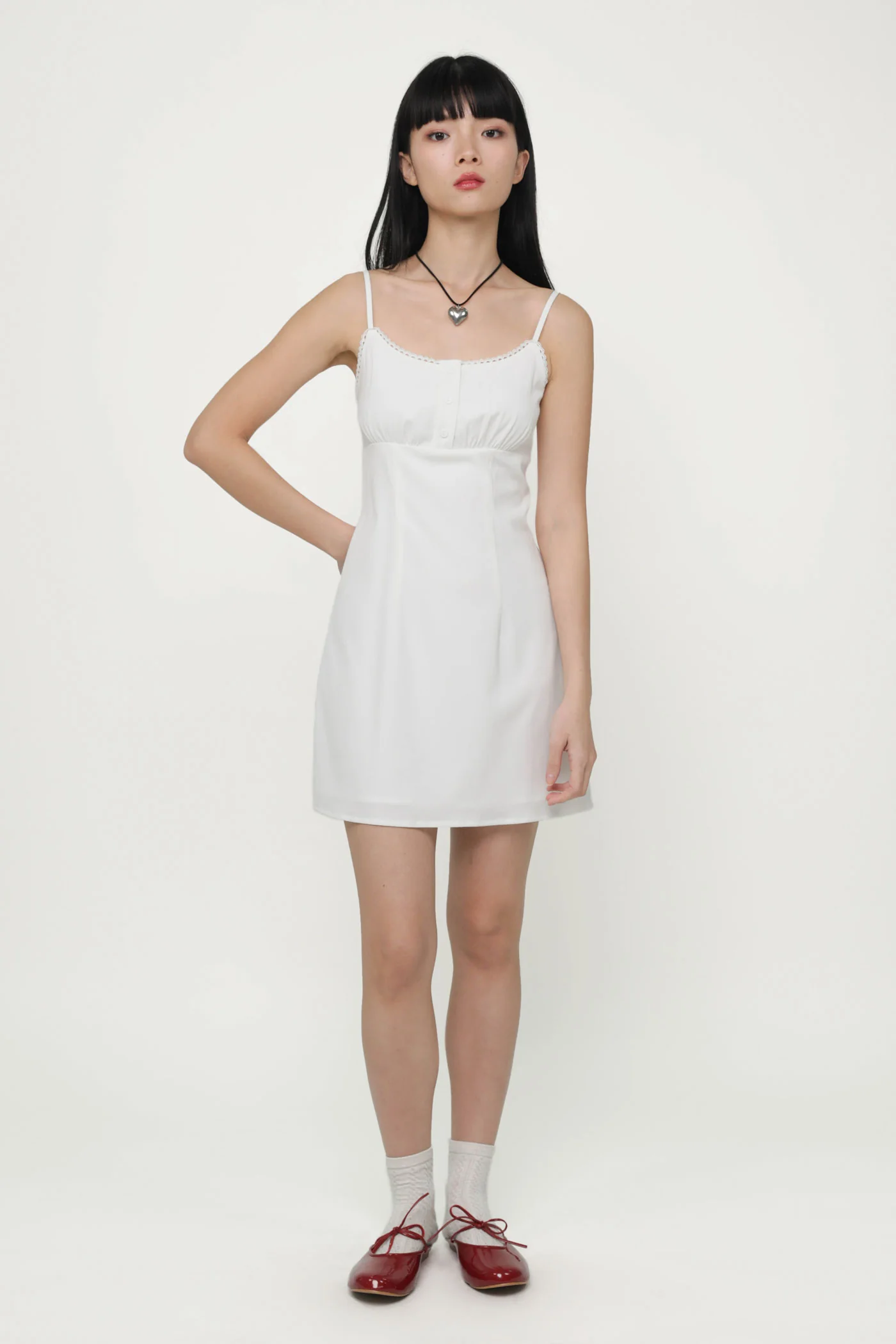 Katie Crochet Trim Mini Dress - Image 13