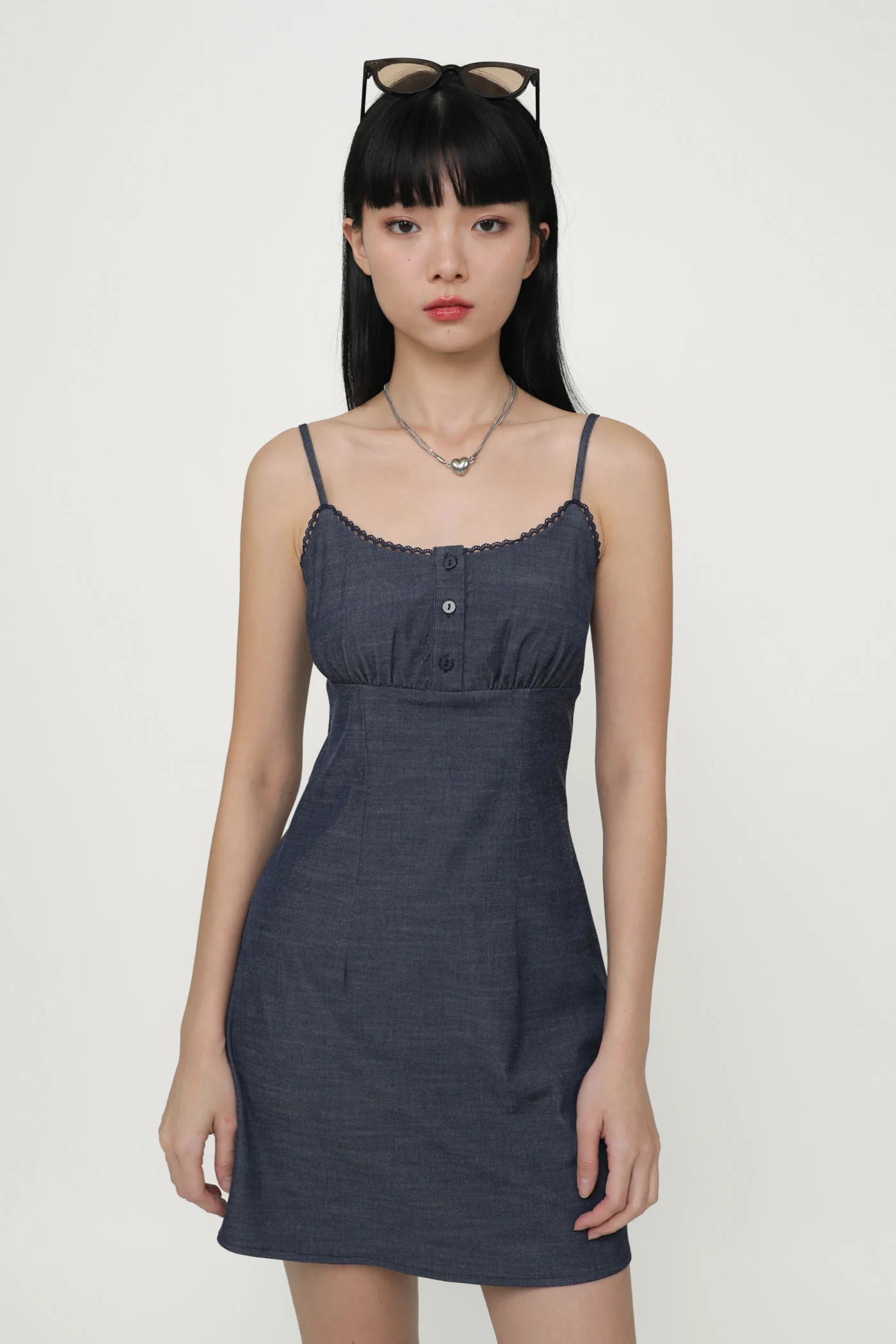 Katie Crochet Trim Mini Dress - Image 5