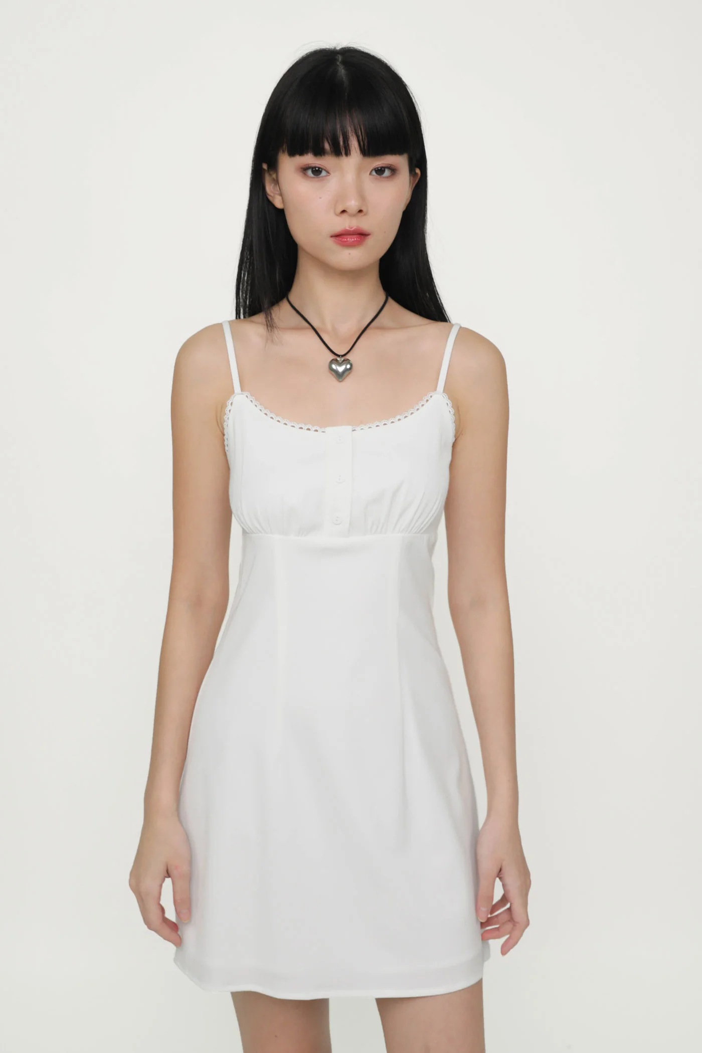 Katie Crochet Trim Mini Dress - Image 8