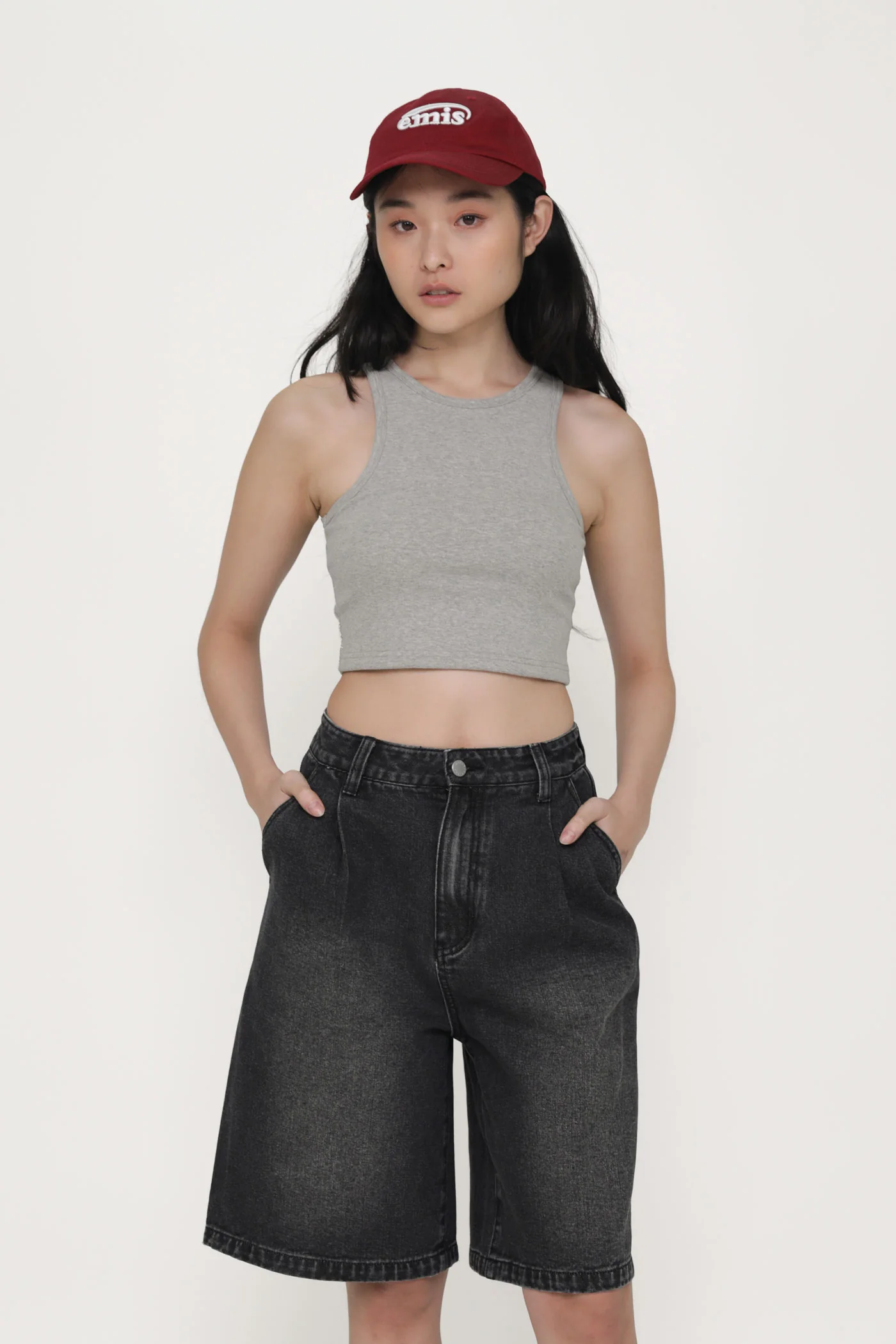 Keep Going Pleated Denim Jorts - Image 11