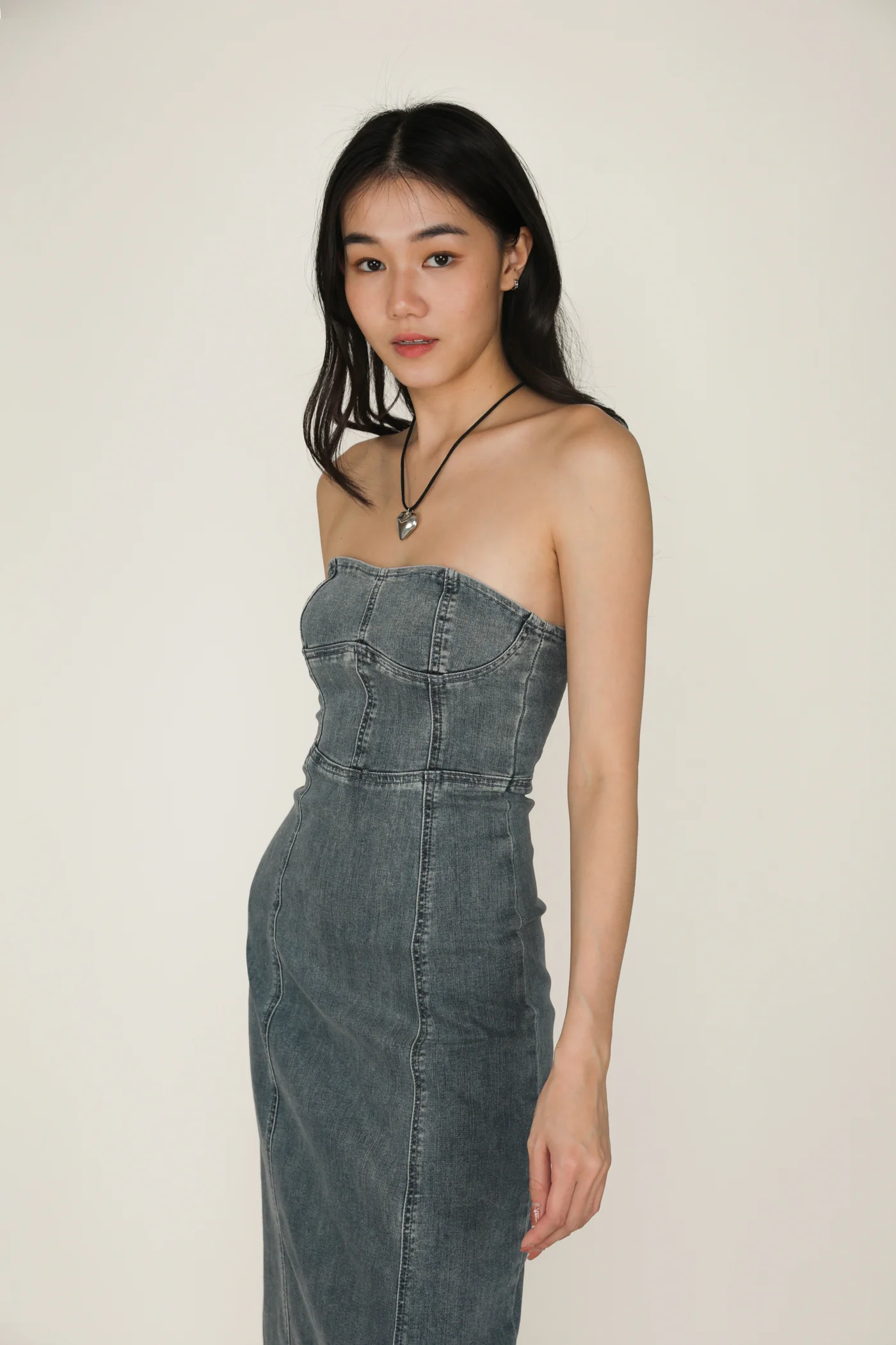 Keisha Denim Tube Dress - Image 5