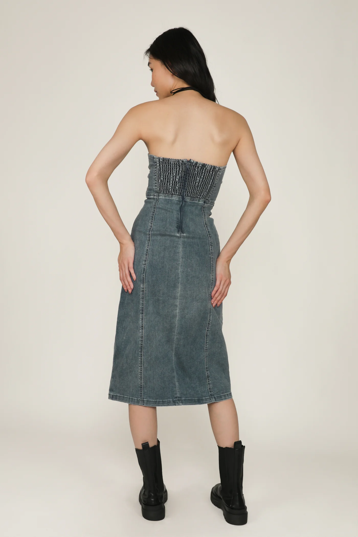 Keisha Denim Tube Dress - Image 7