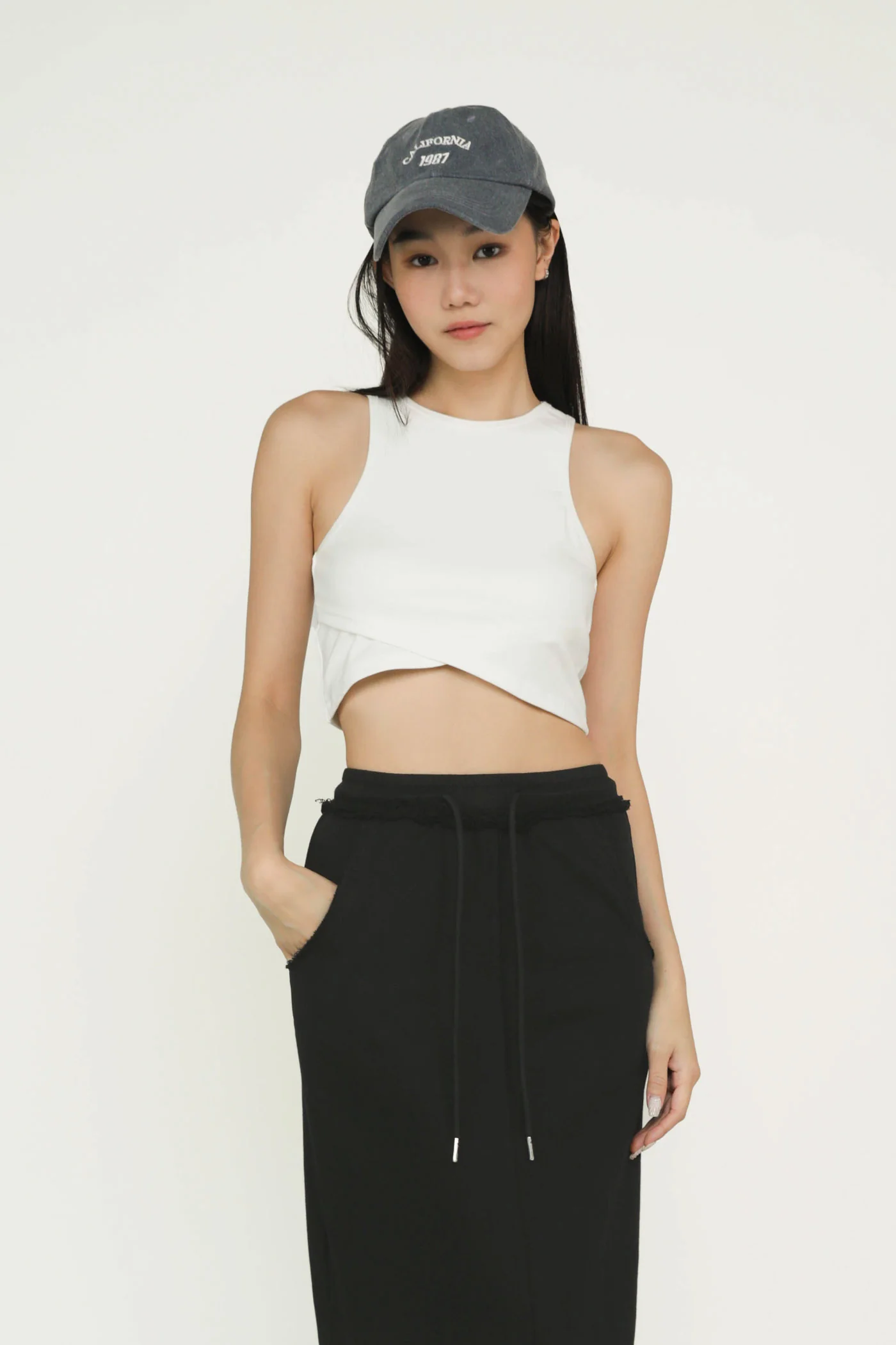 Keith Raw Hem Jersey Skirt - Image 6