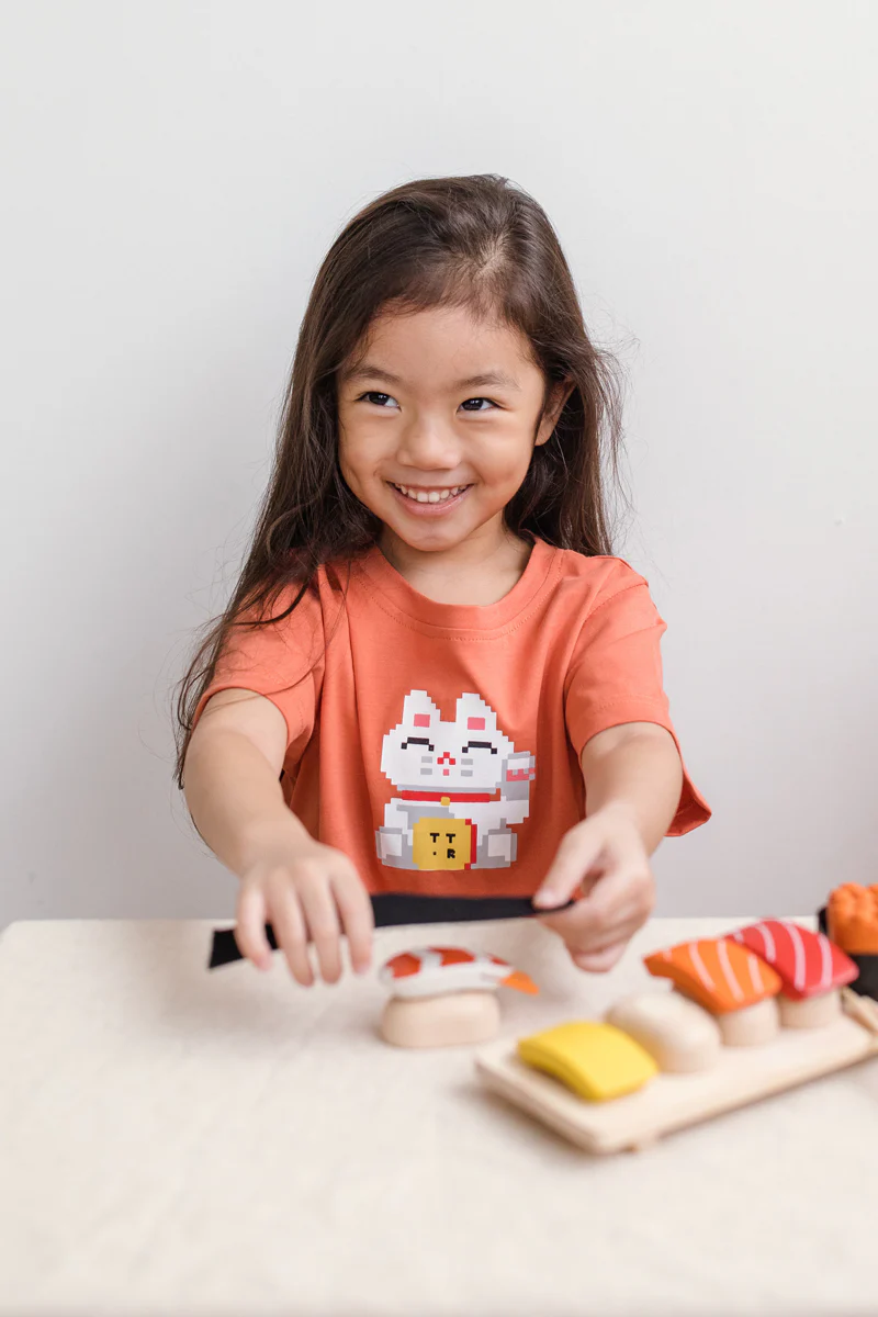 KIDS Fortune Cat Tee - Image 4