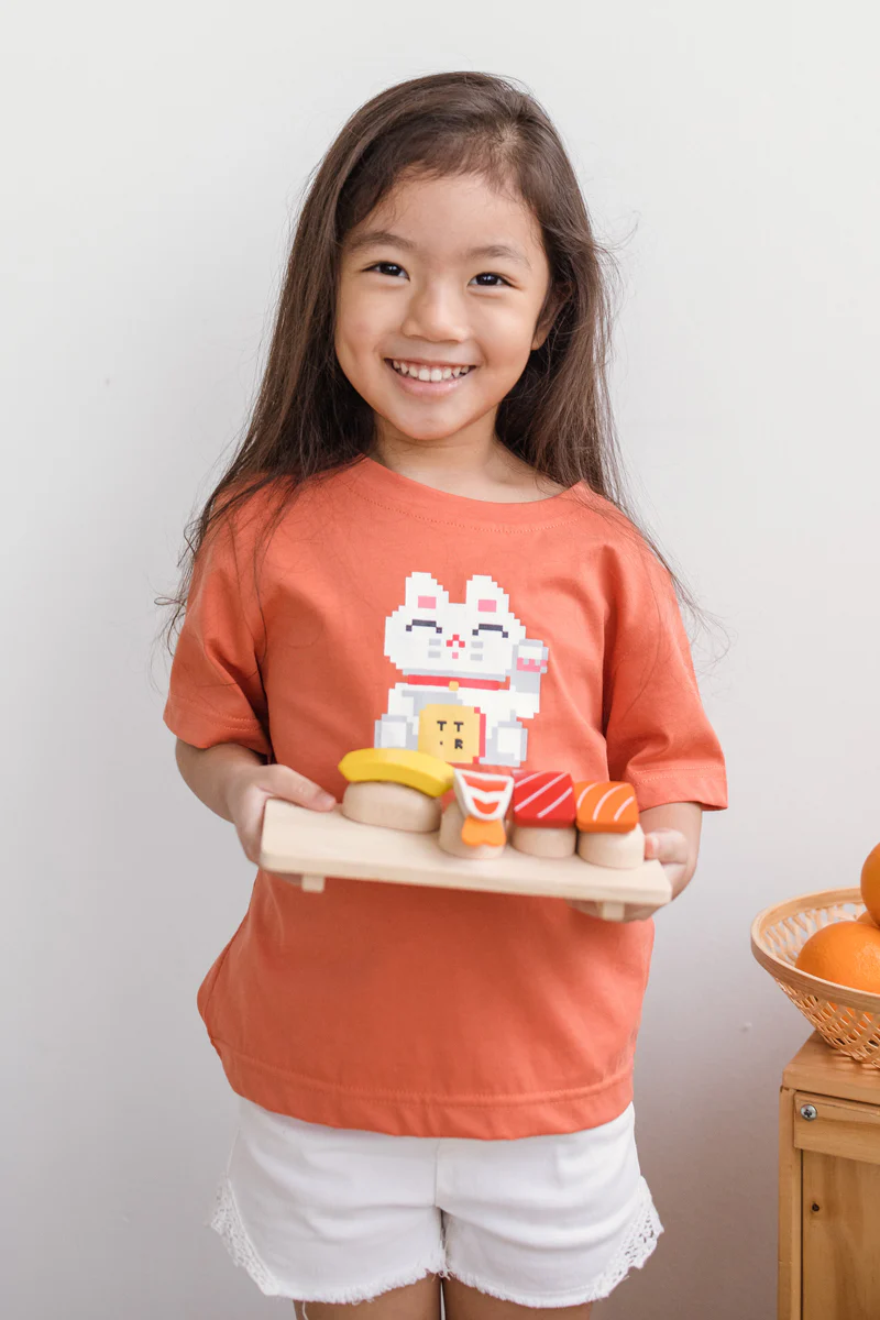 KIDS Fortune Cat Tee - Image 5