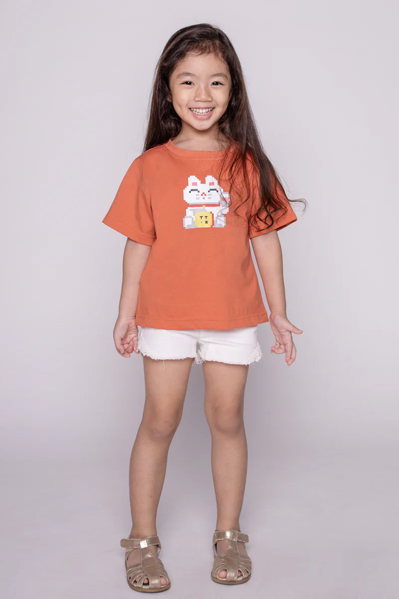 KIDS Fortune Cat Tee - Image 7