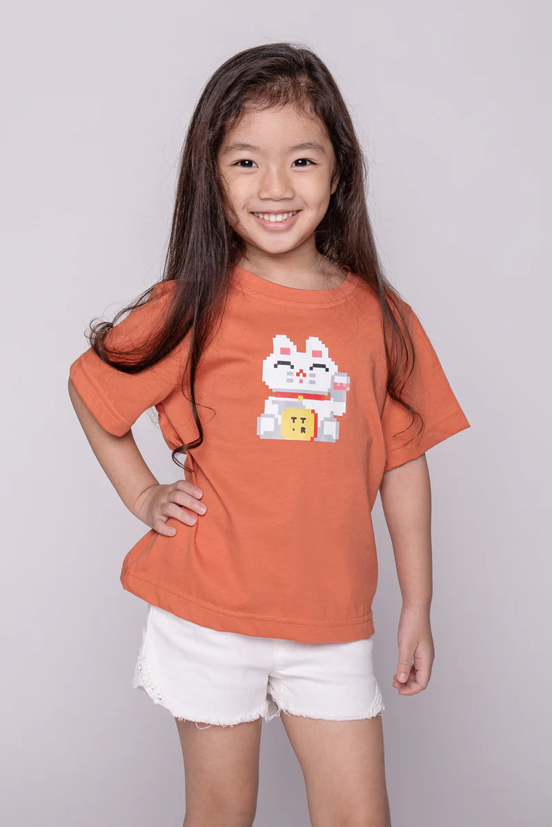 KIDS Fortune Cat Tee - Image 8