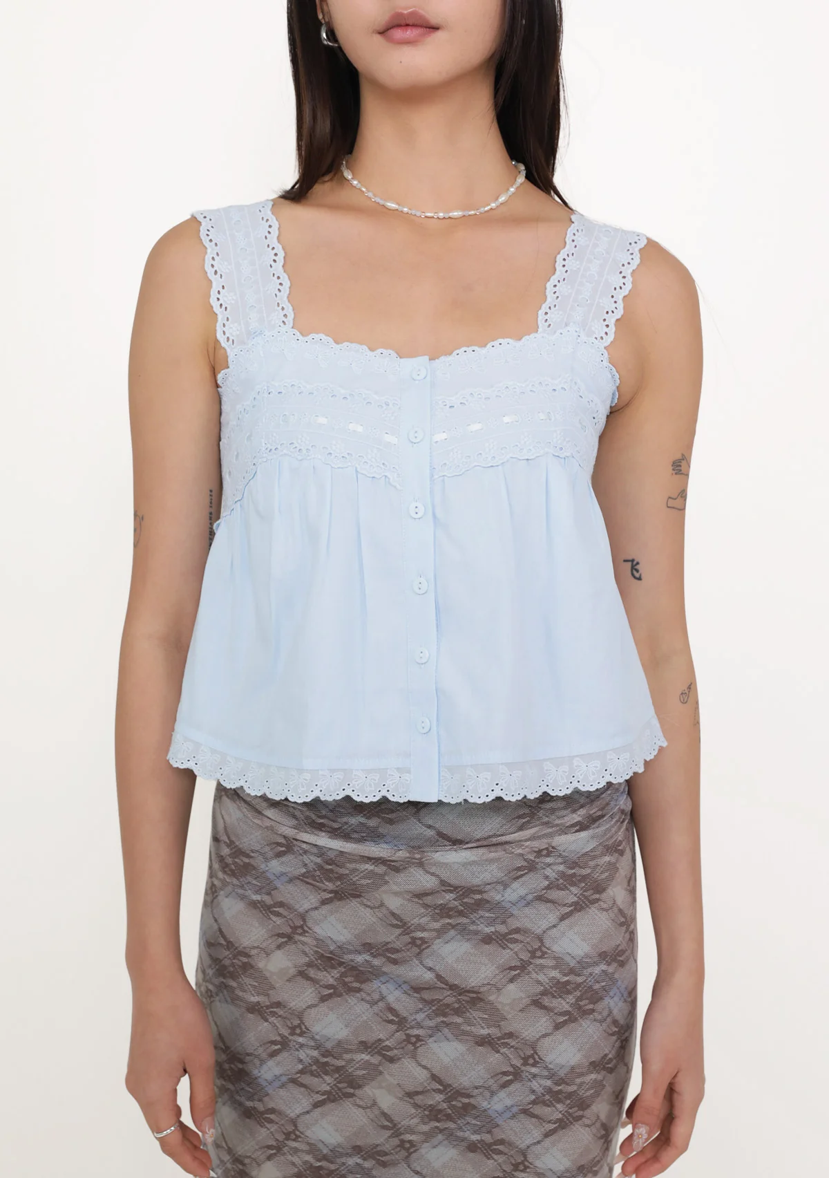 Klaris Eyelet Babydoll Top - Image 11