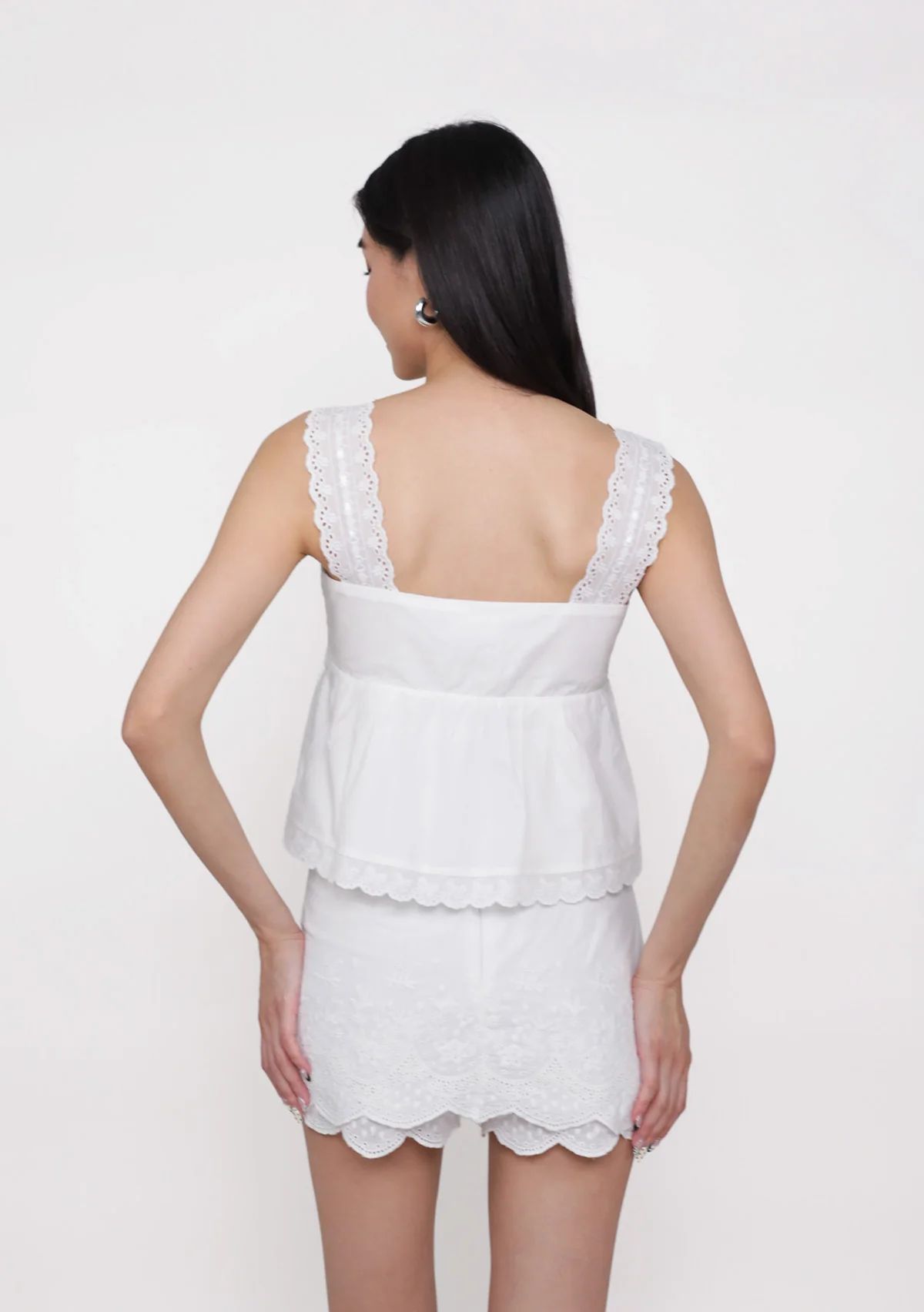 Klaris Eyelet Babydoll Top - Image 7