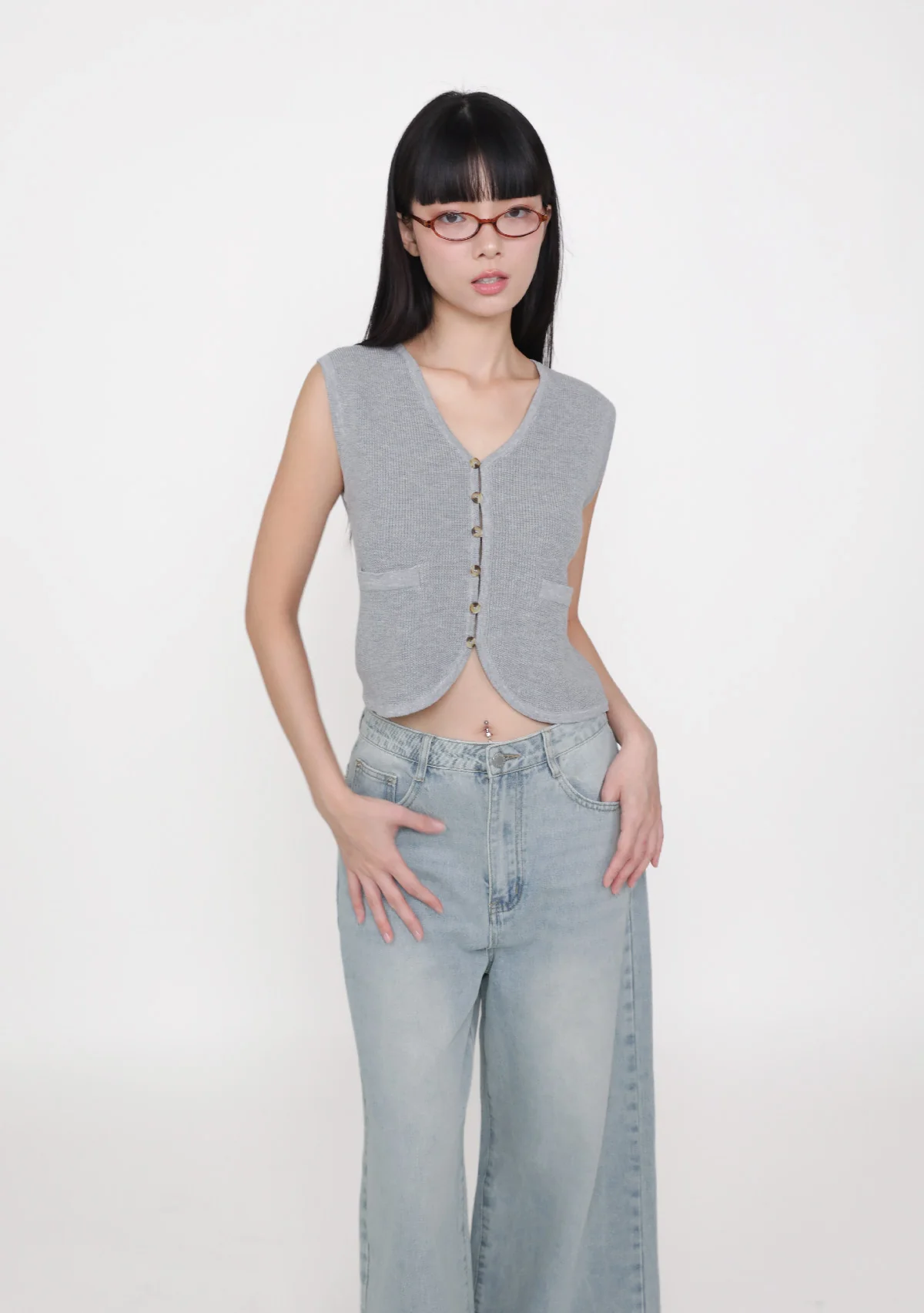 Germaine Knit Vest Top - Image 16
