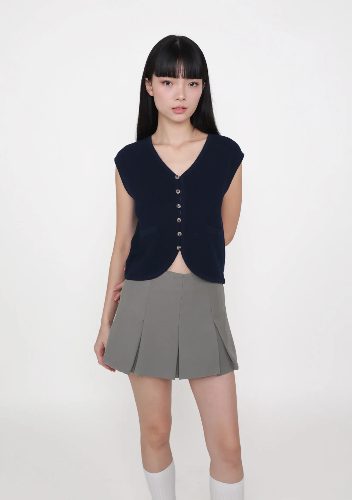 Germaine Knit Vest Top - Image 19