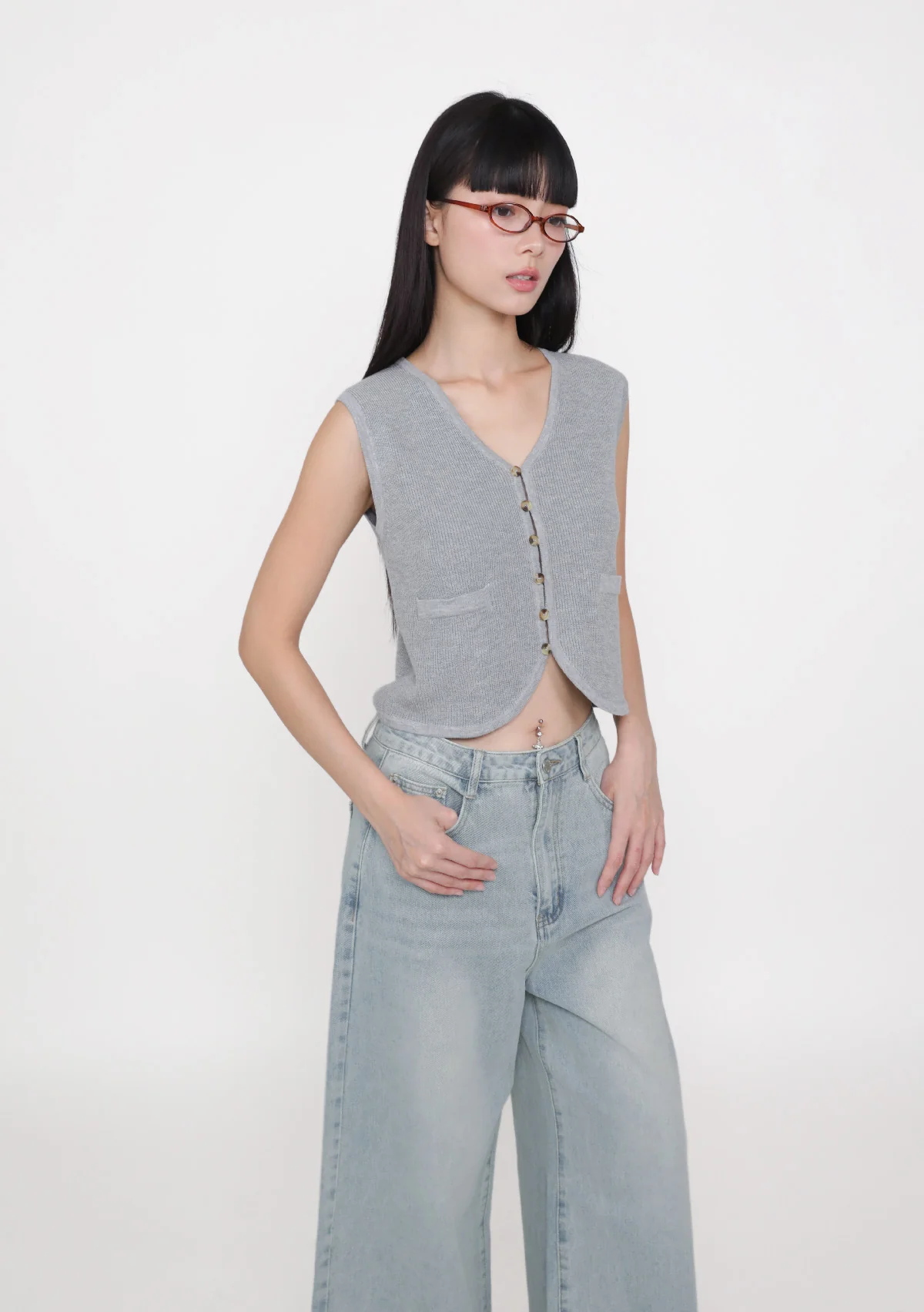 Germaine Knit Vest Top - Image 5