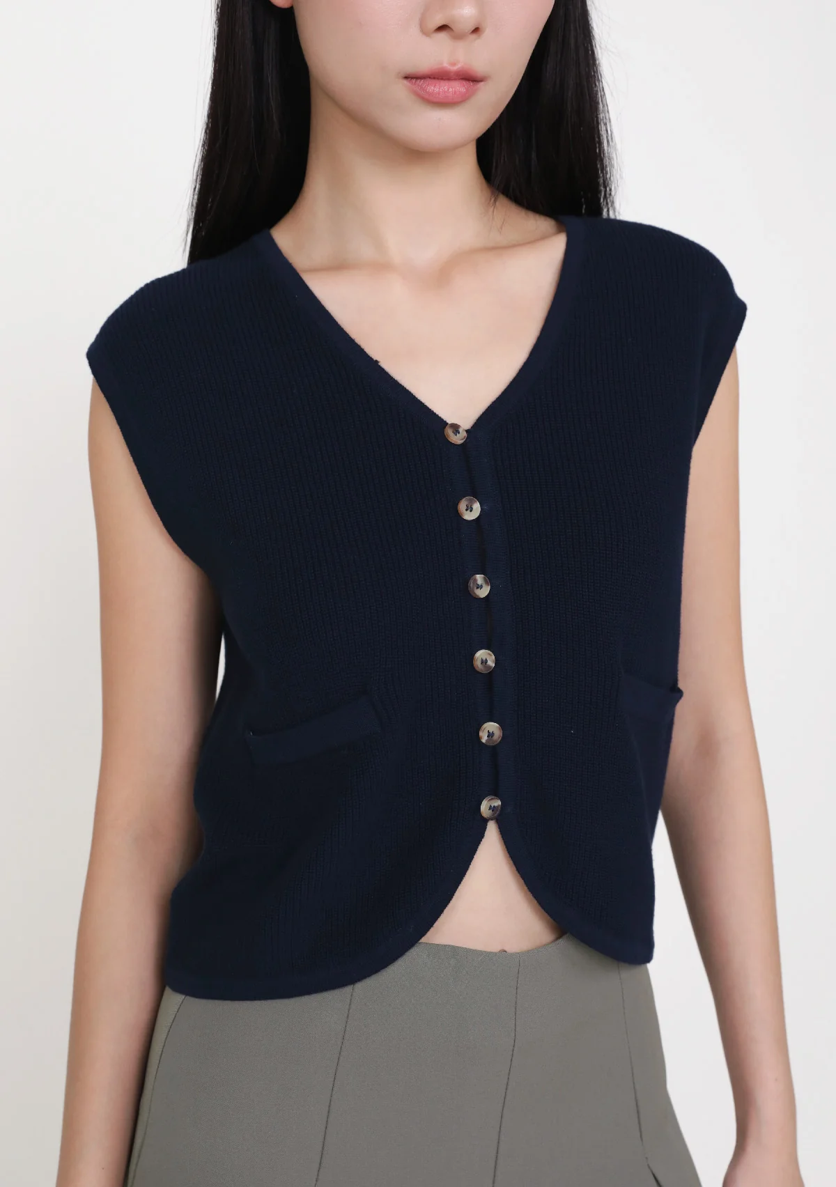 Germaine Knit Vest Top - Image 9