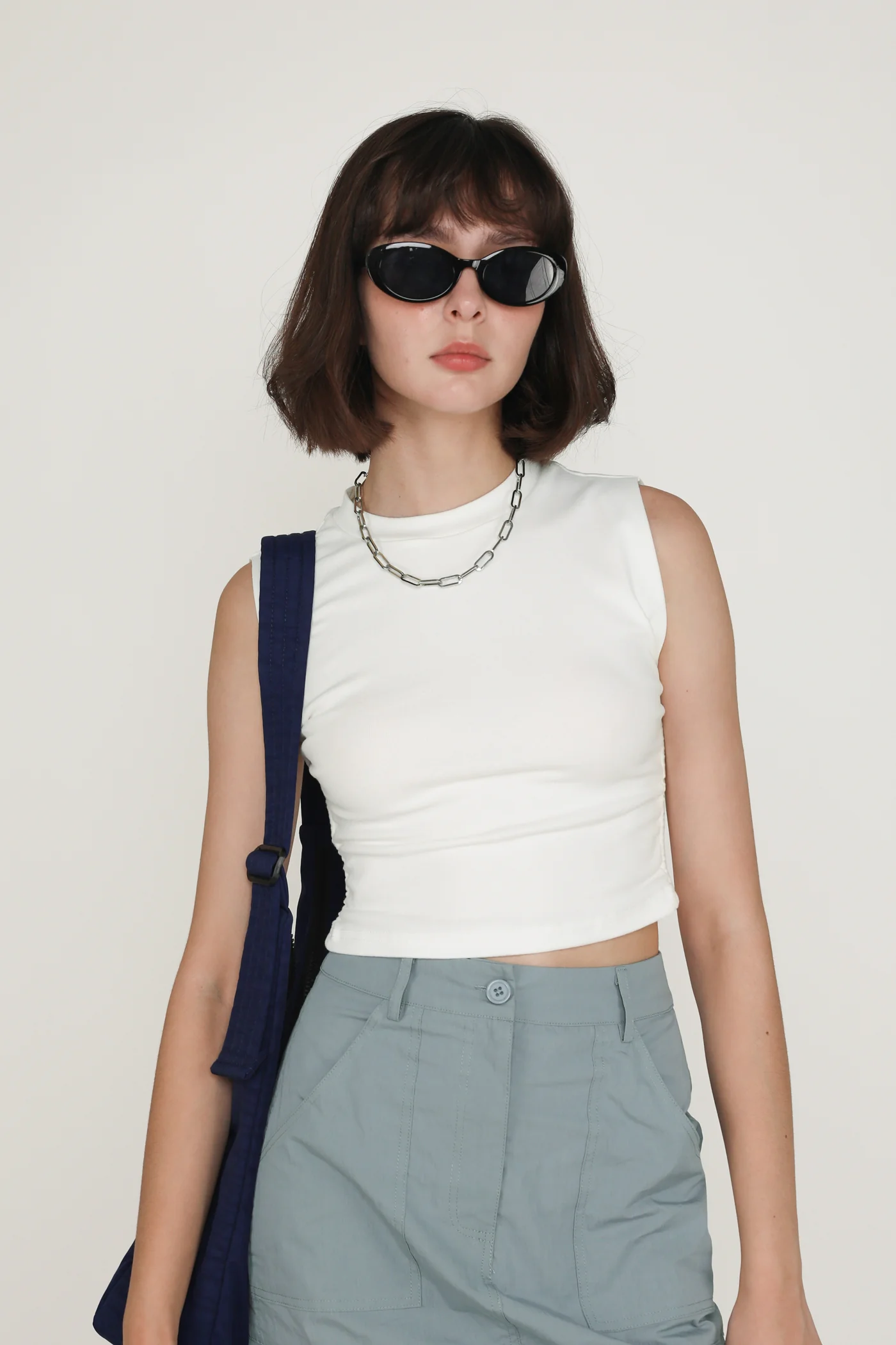 Knox Ruched Side Basic Top - Image 4
