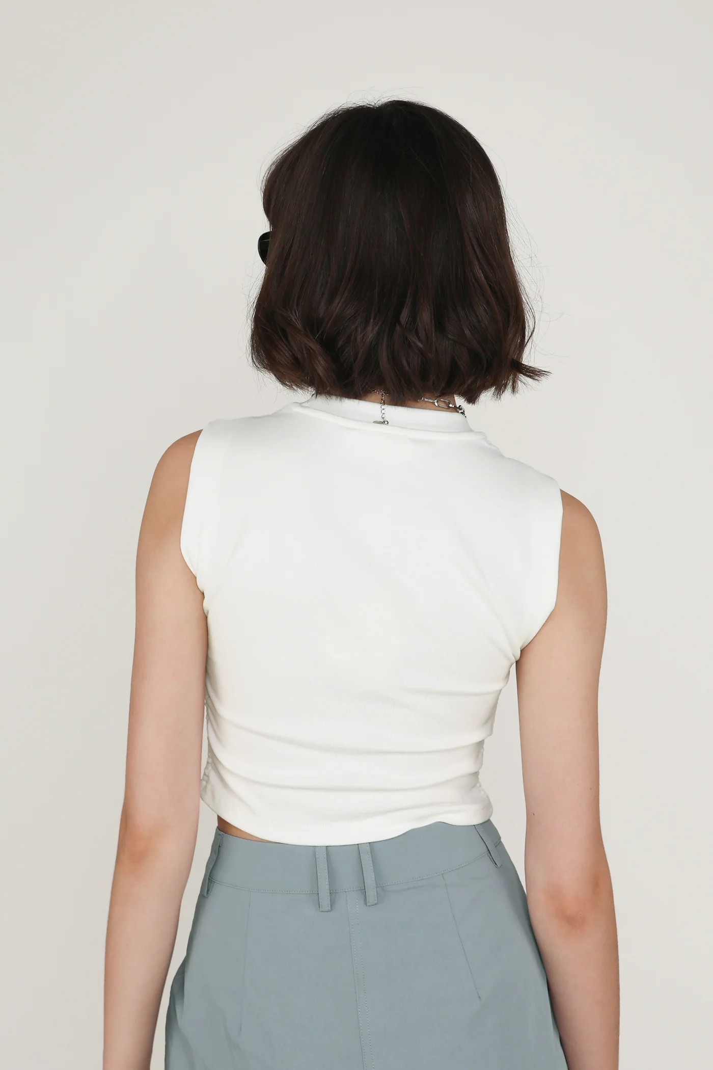 Knox Ruched Side Basic Top - Image 7