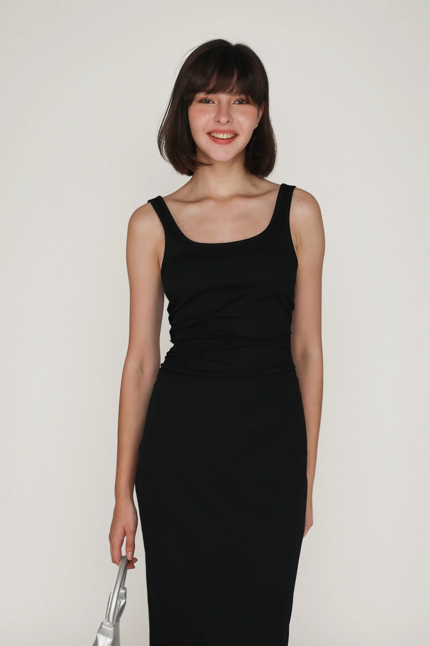 Kourtney Ruched Side Midi Dress - Image 3