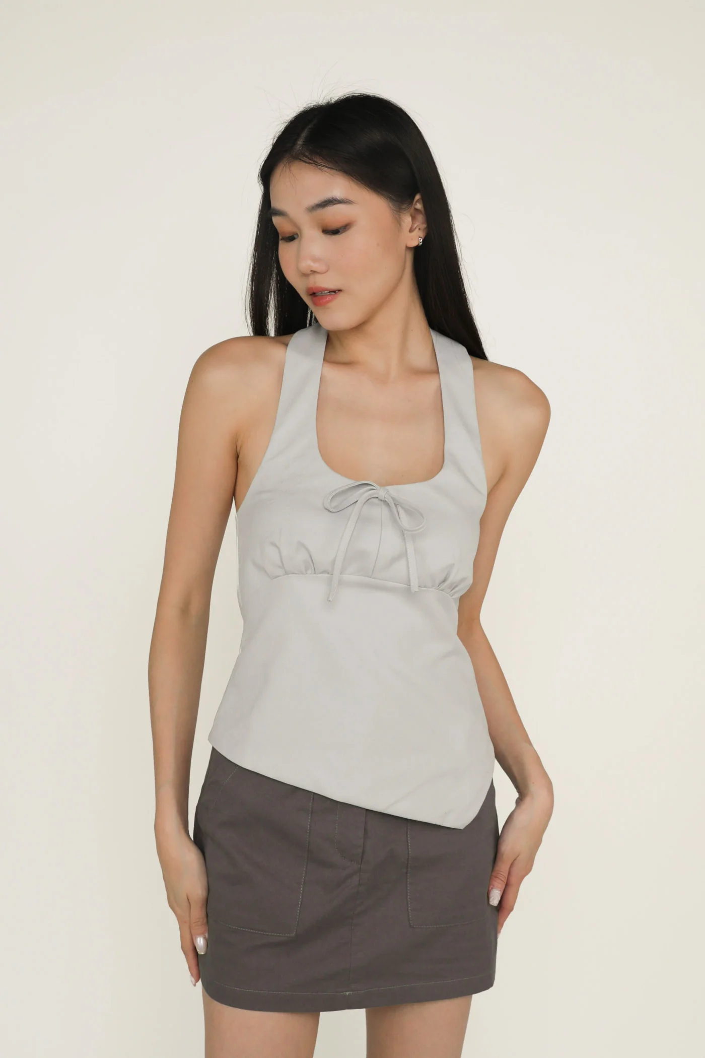 Kylene Asymmetrical Halter Top - Image 17