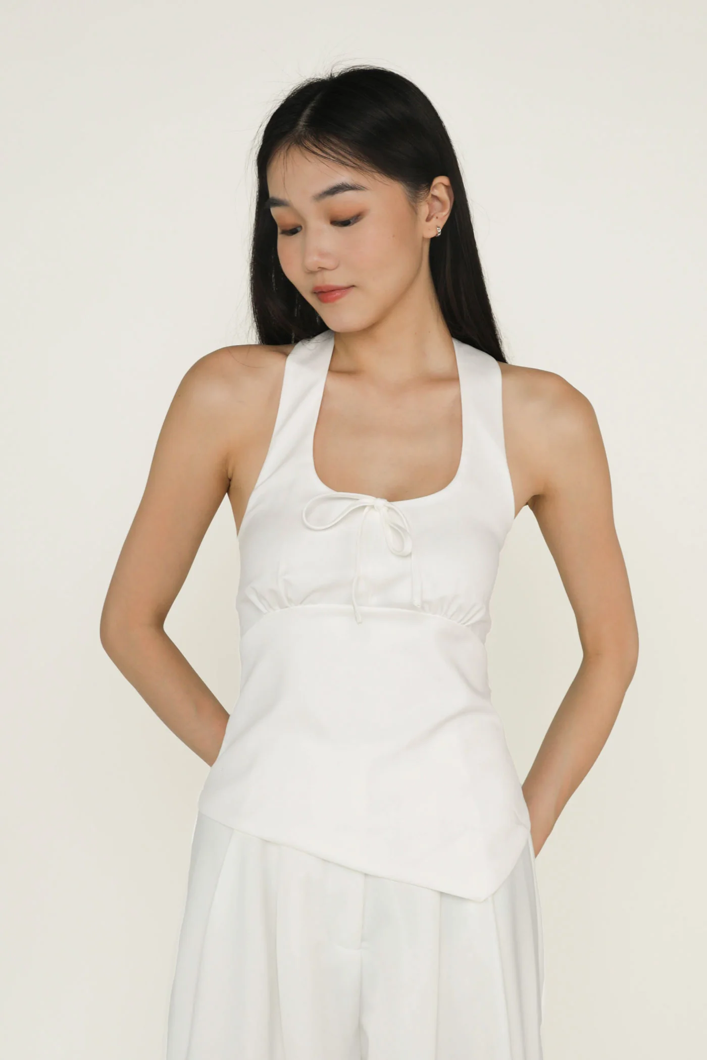 Kylene Asymmetrical Halter Top - Image 3