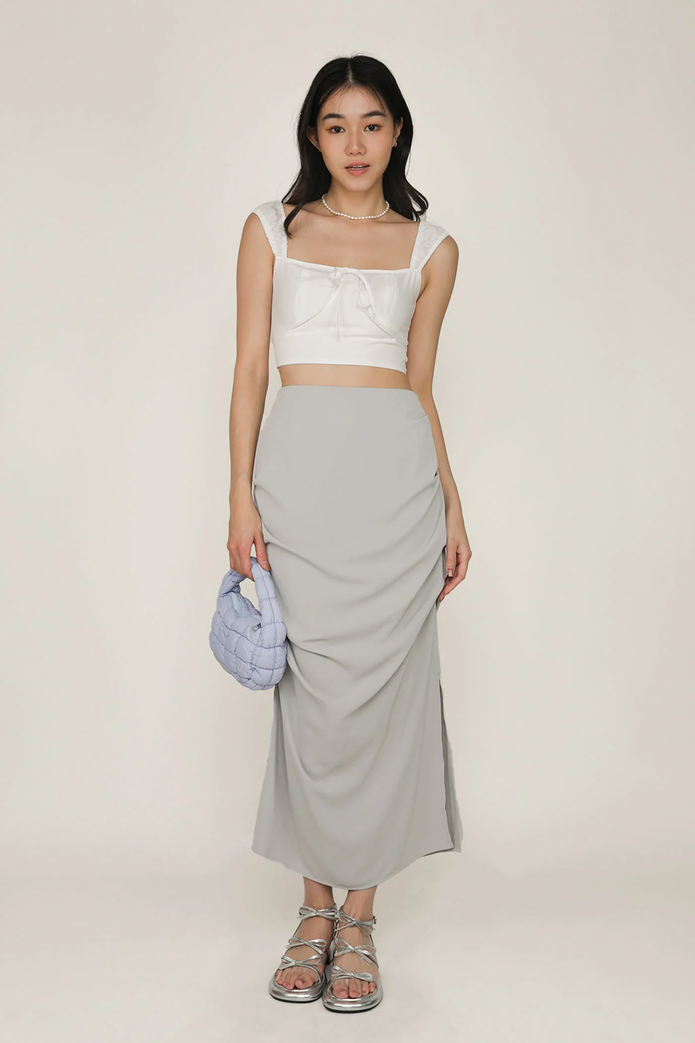 Kylo Ruched Parachute Skirt - Image 8