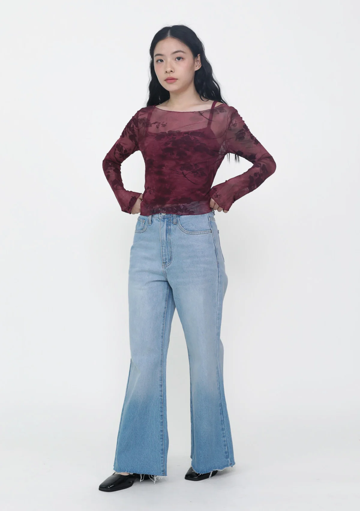 Arisa Lace Long Sleeve Top - Image 14