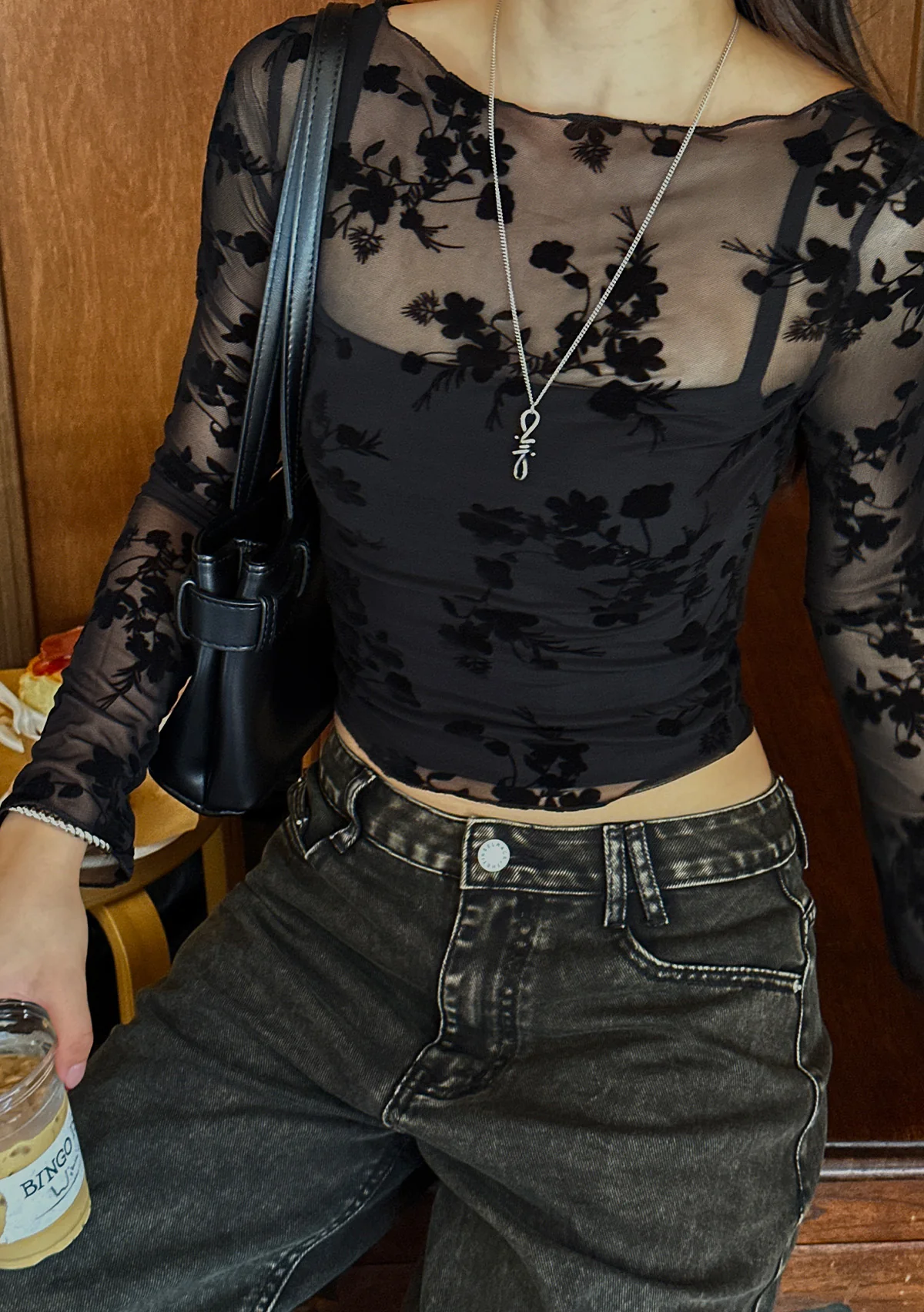Arisa Lace Long Sleeve Top - Image 6
