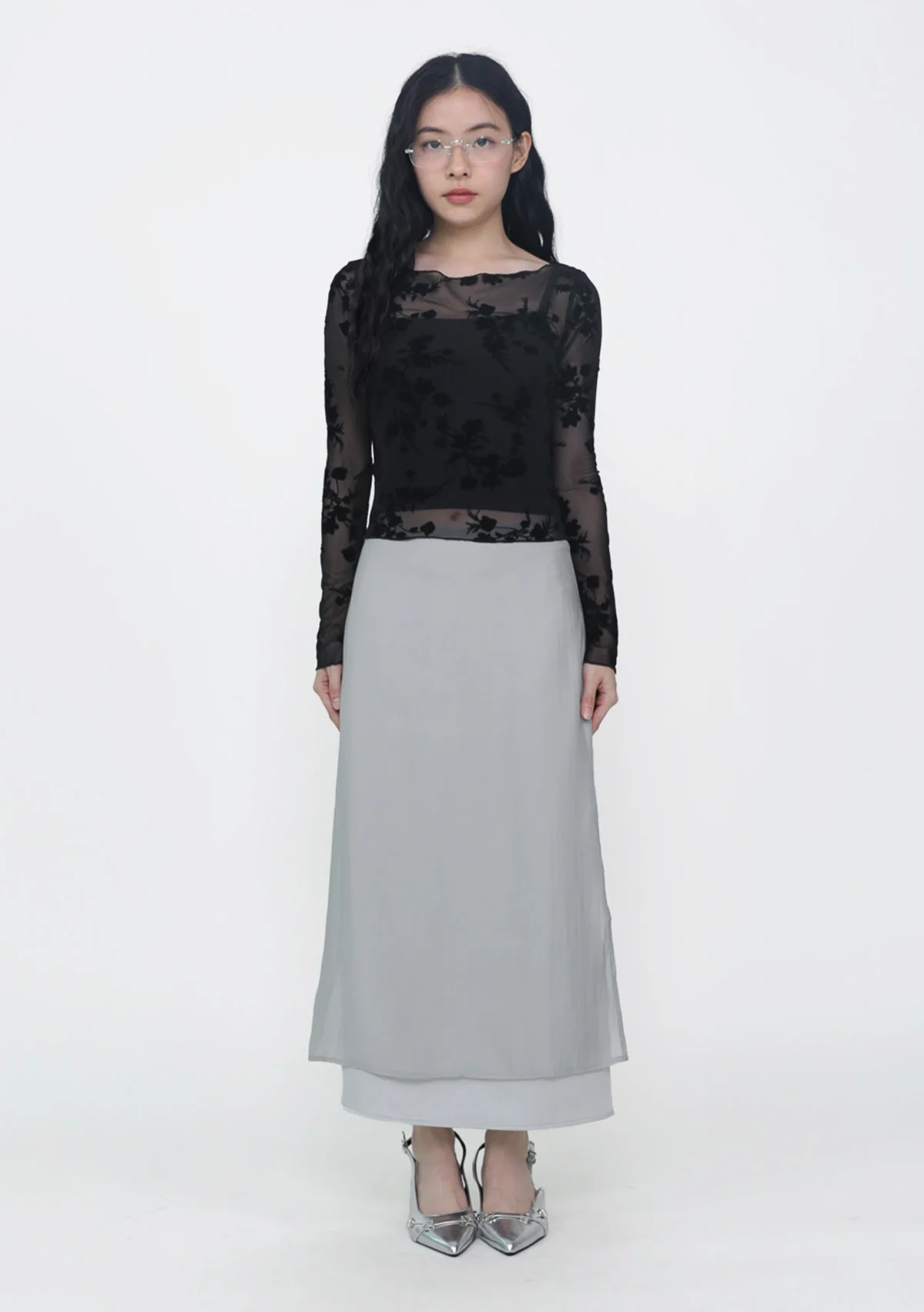 Arisa Lace Long Sleeve Top - Image 7