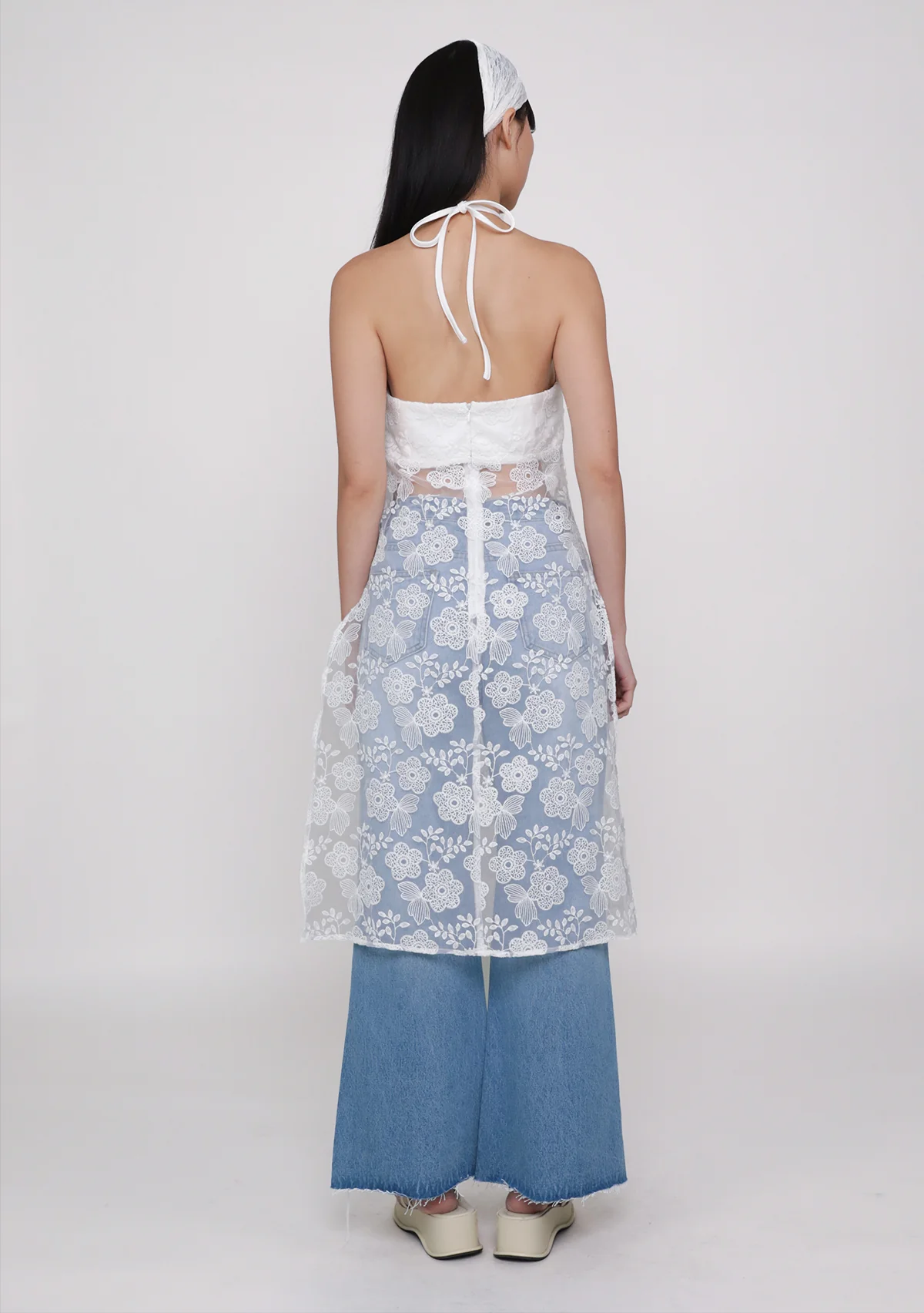 Venecia Lace Longline Top - Image 11