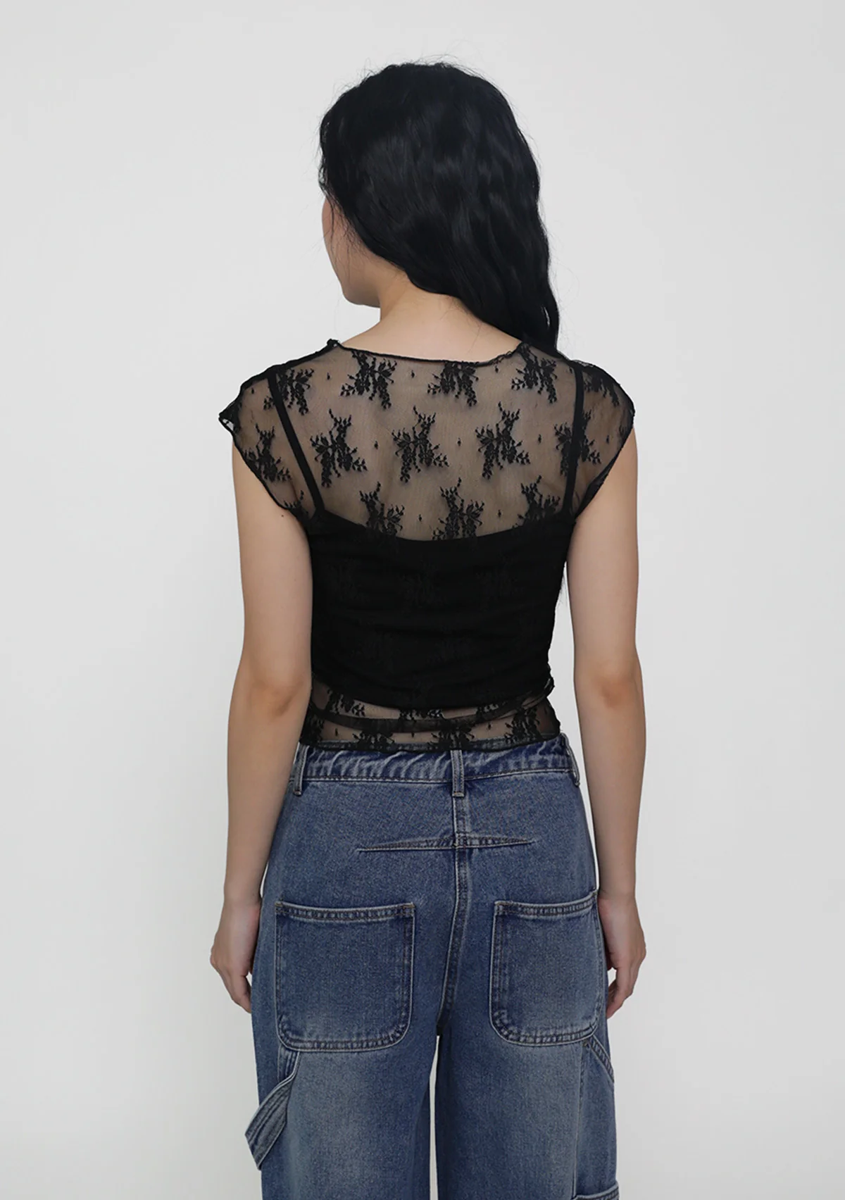 Lea Lace Overlay Top - Image 7