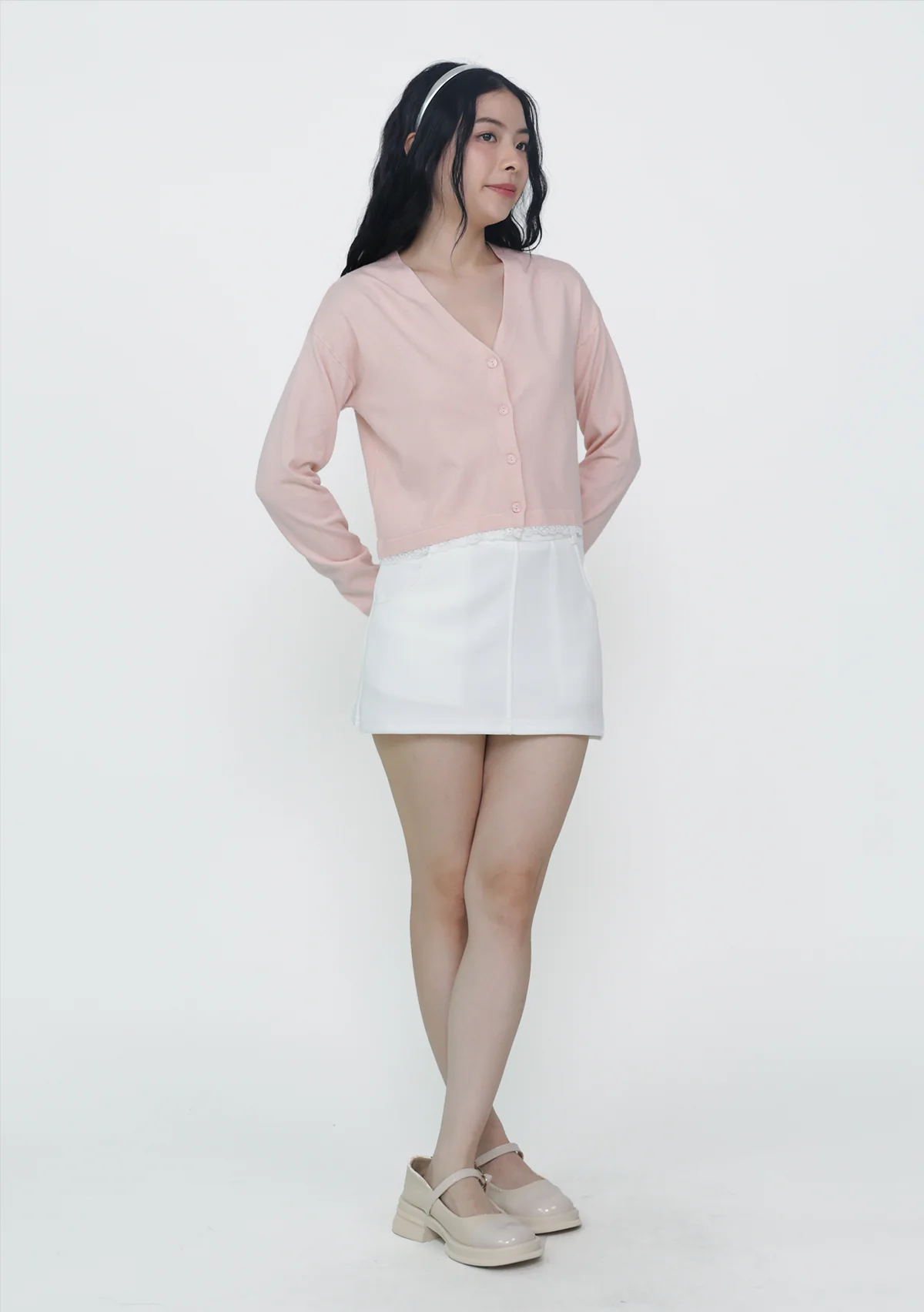 Umi Lace Trim Crop Cardigan - Image 20