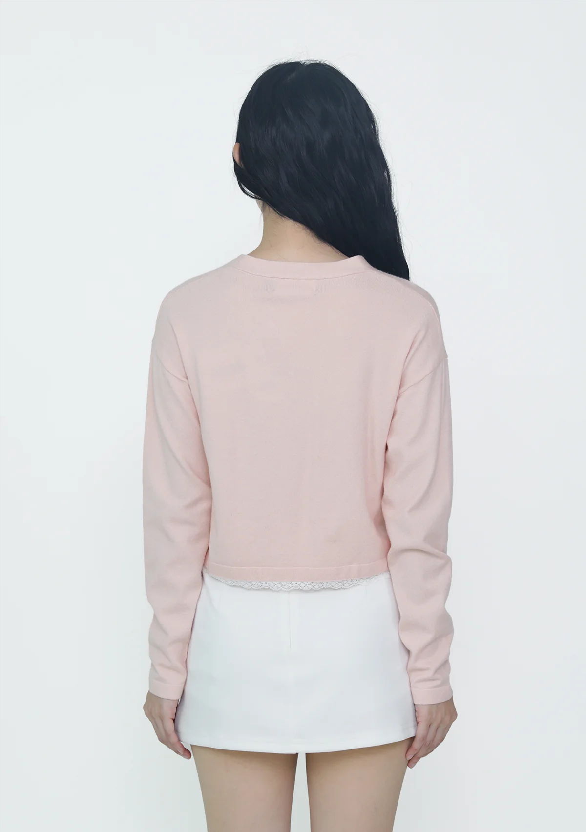 Umi Lace Trim Crop Cardigan - Image 21