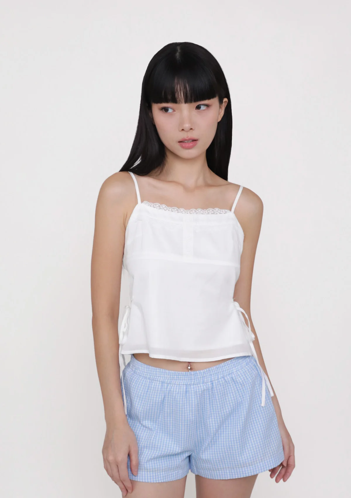 Shannon Lace Trim Ribbon Top - Image 10