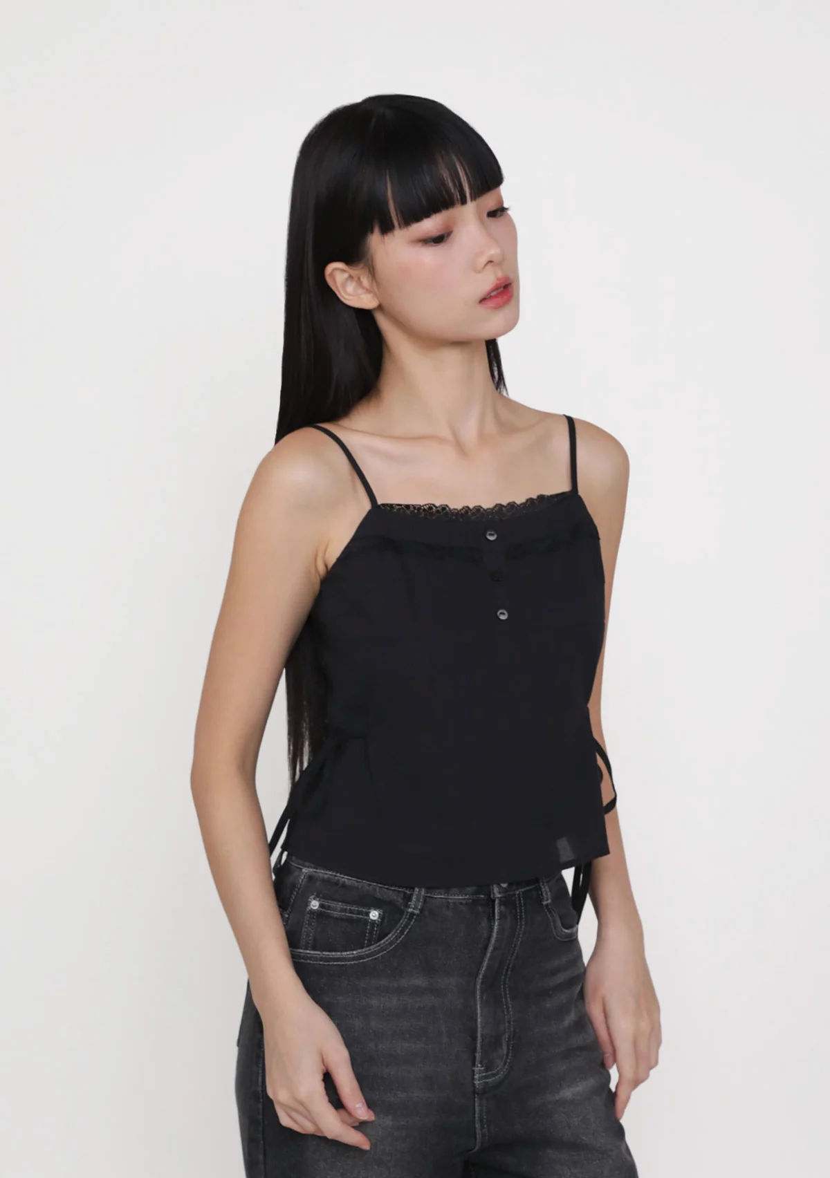 Shannon Lace Trim Ribbon Top - Image 13