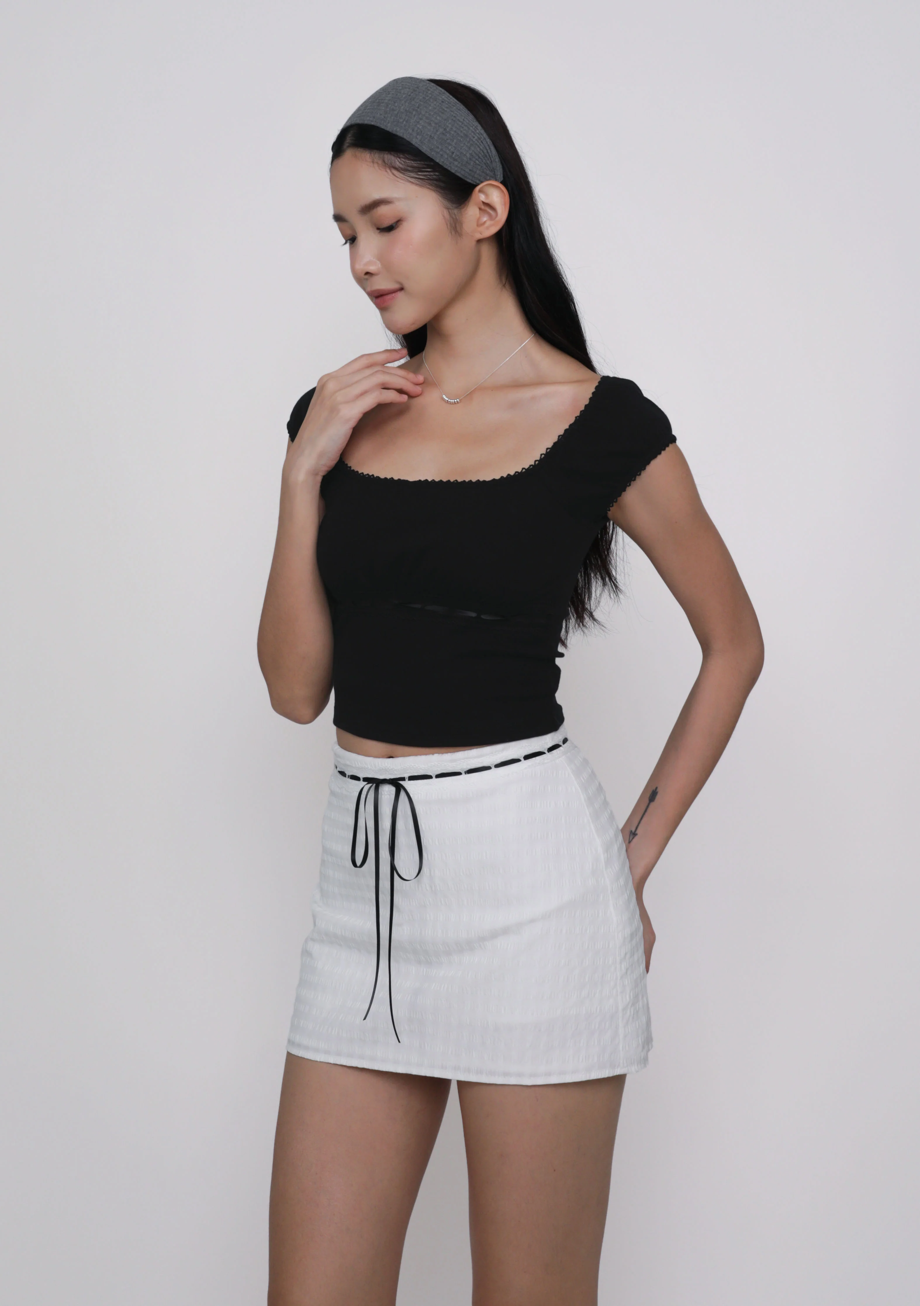 Julie Crochet Trim Sleeve Top - Image 13