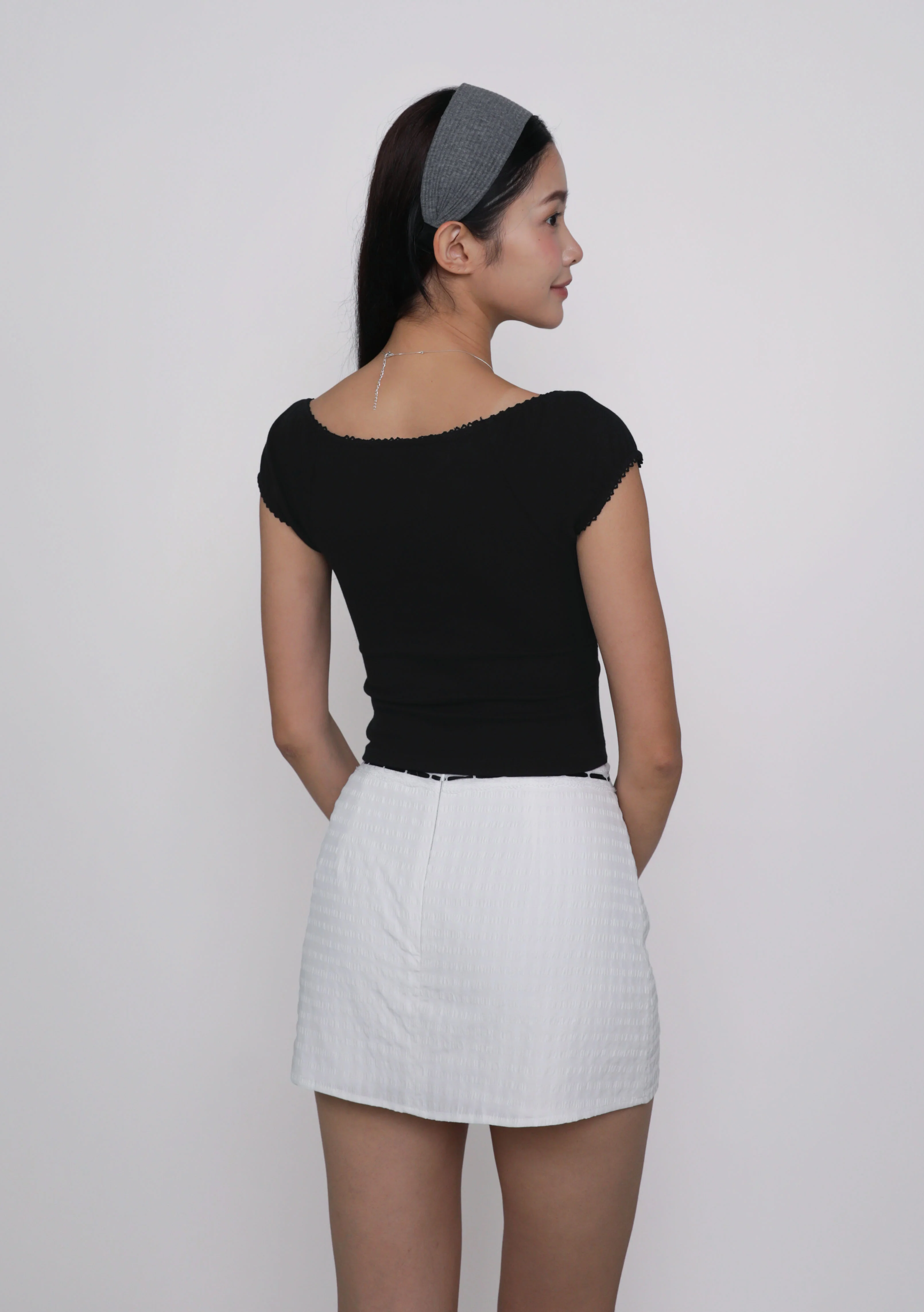 Julie Crochet Trim Sleeve Top - Image 15