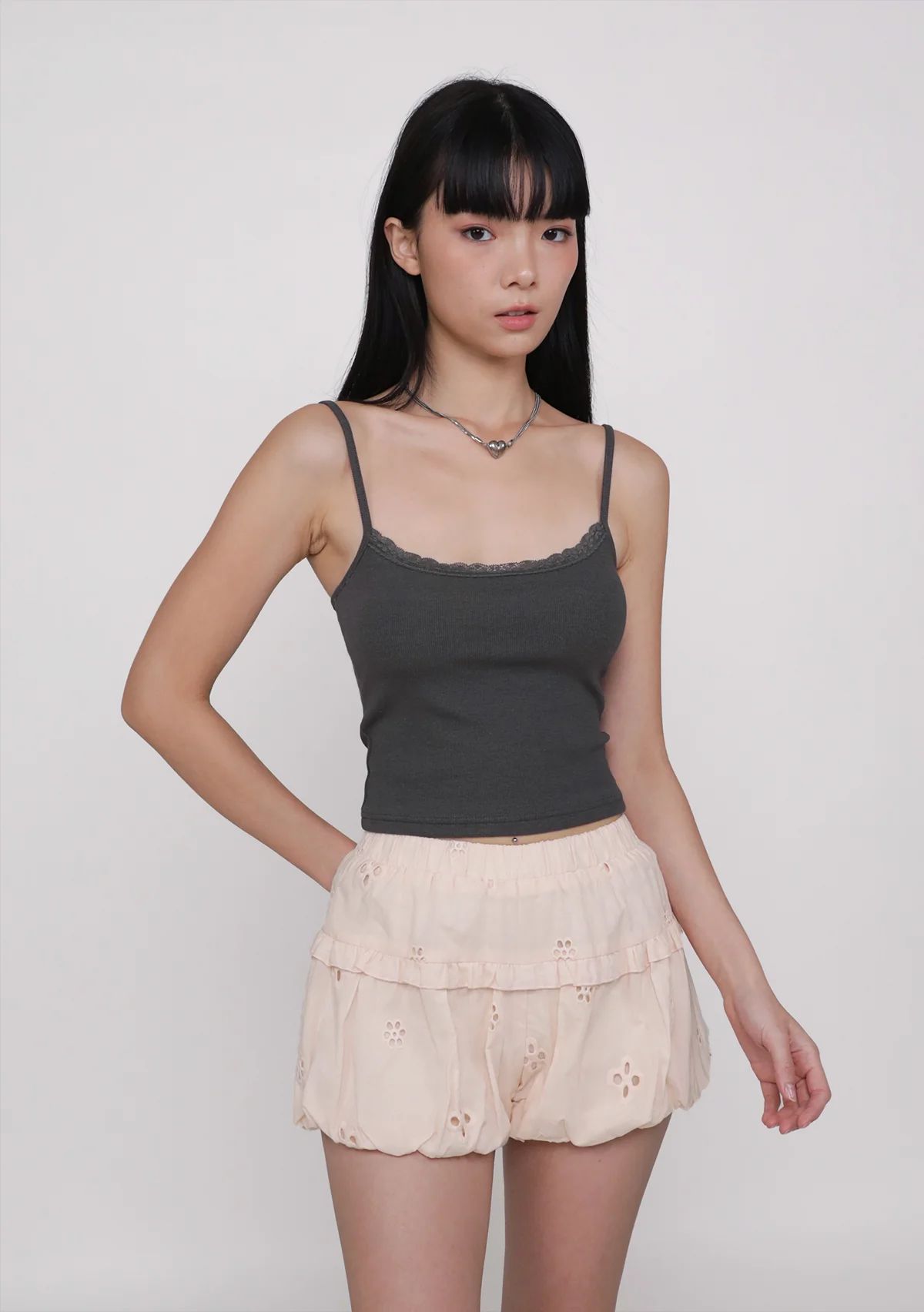 Katerina Lace Trim Spag Top - Image 28