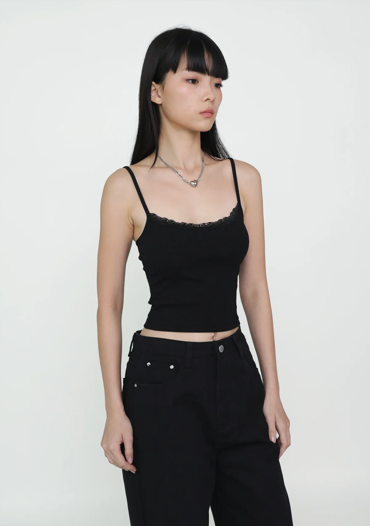 Katerina Lace Trim Spag Top - Image 4
