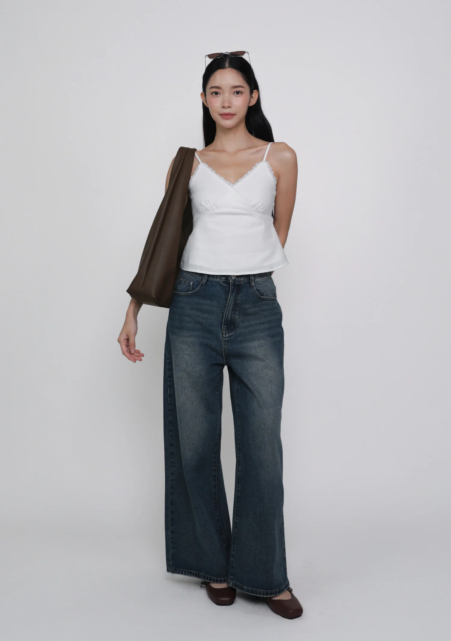 Dyanne Lace Trim Spag Top - Image 13