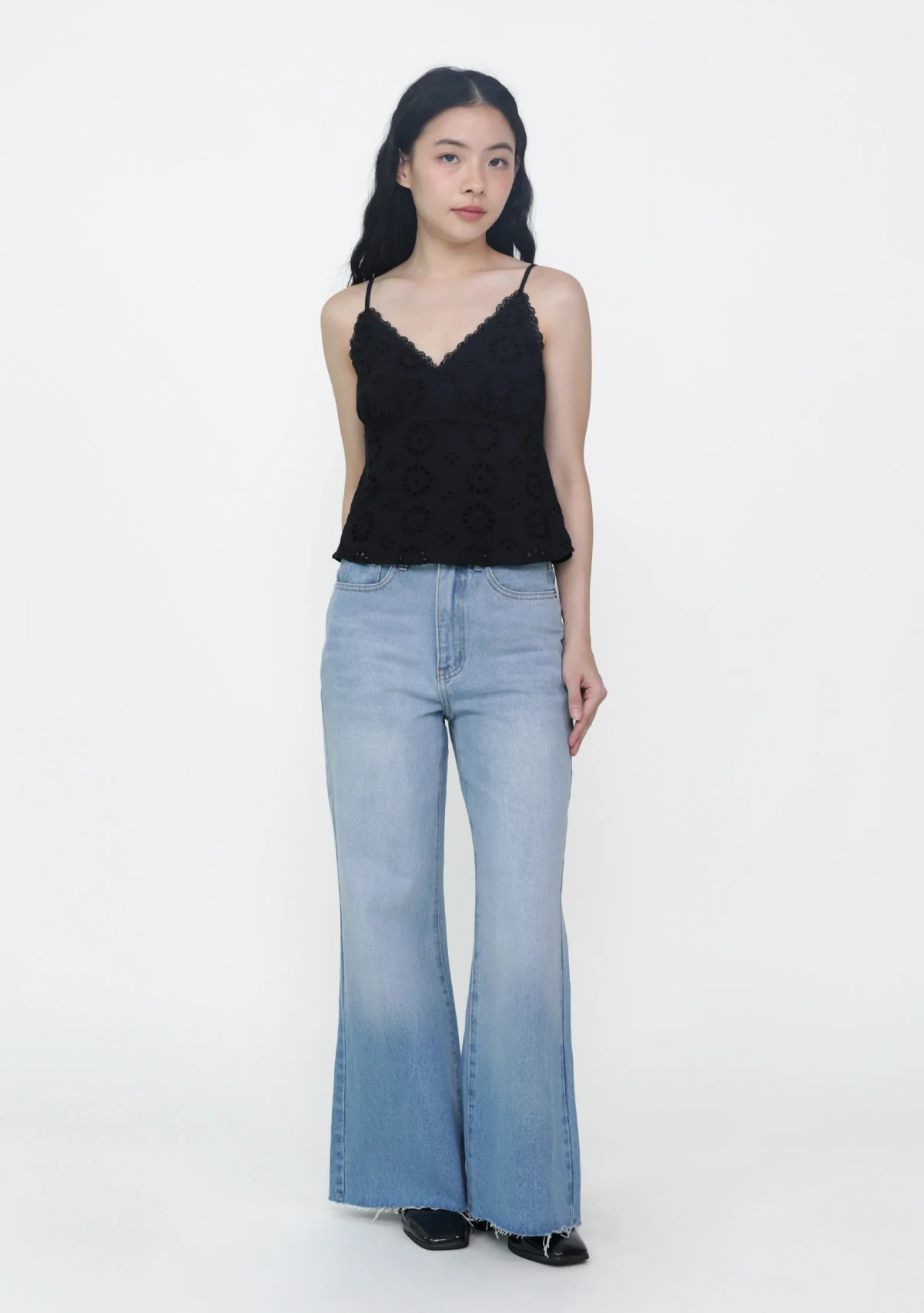 Dyanne Lace Trim Spag Top - Image 26