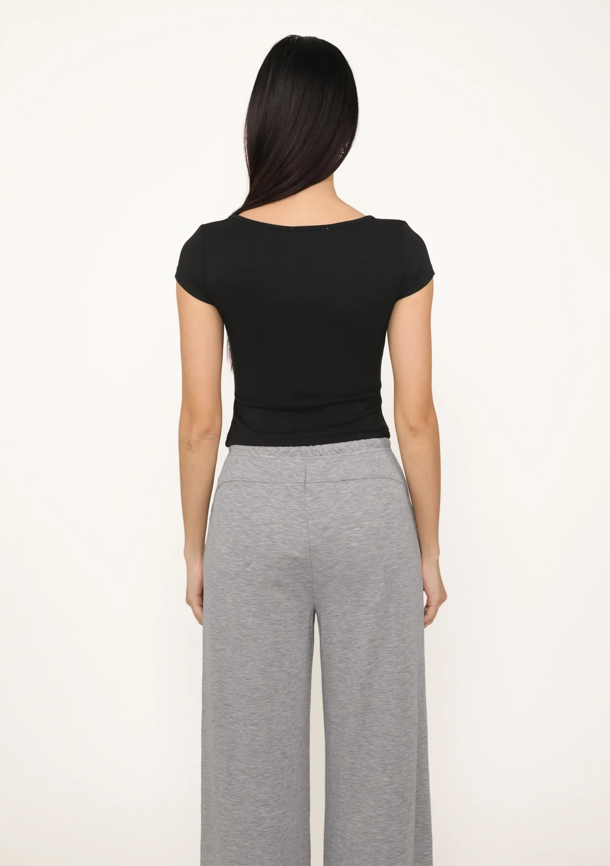 Lara Boat Neck Sleeve Padded Top - Image 13
