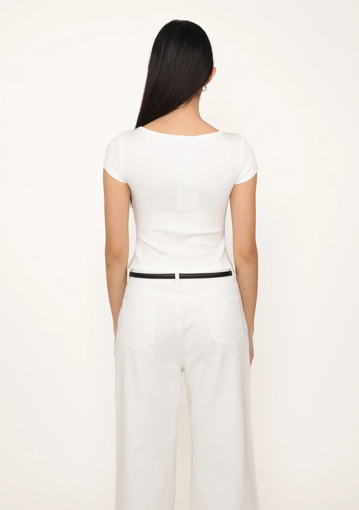 Lara Boat Neck Sleeve Padded Top - Image 17