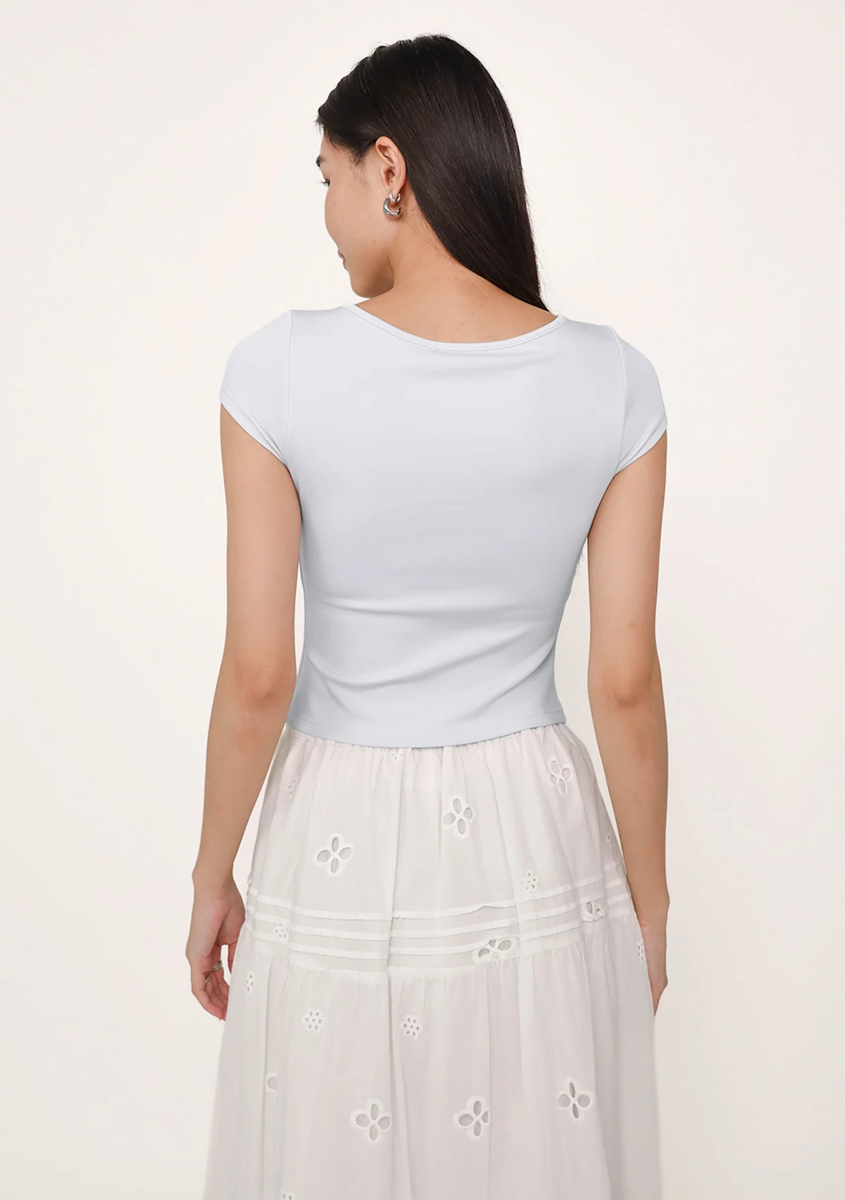 Lara Boat Neck Sleeve Padded Top (Lyocell) - Image 21