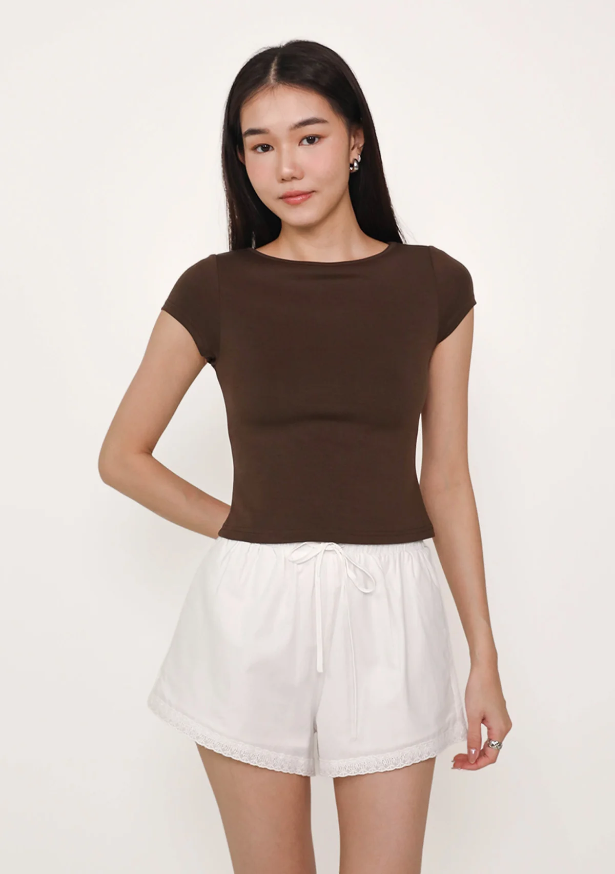 Lara Boat Neck Sleeve Padded Top (Lyocell) - Image 23