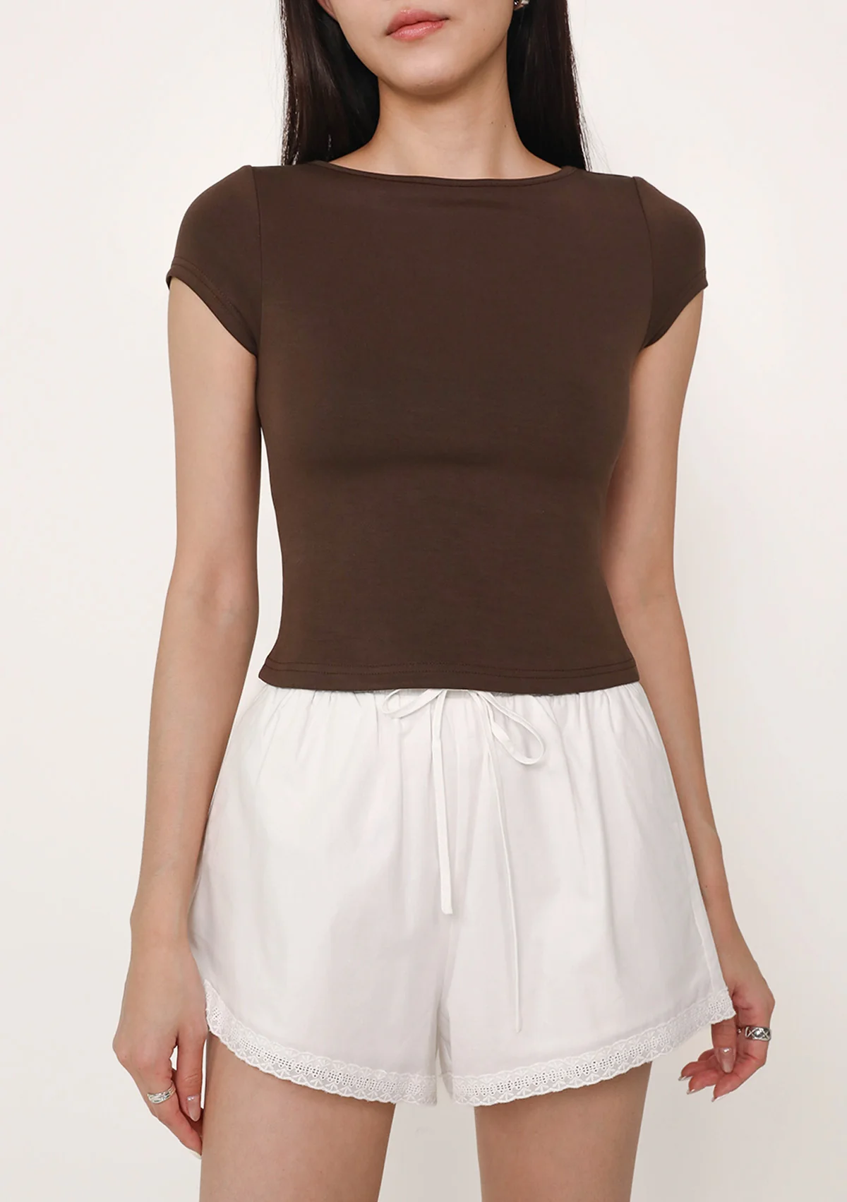 Lara Boat Neck Sleeve Padded Top (Lyocell) - Image 24